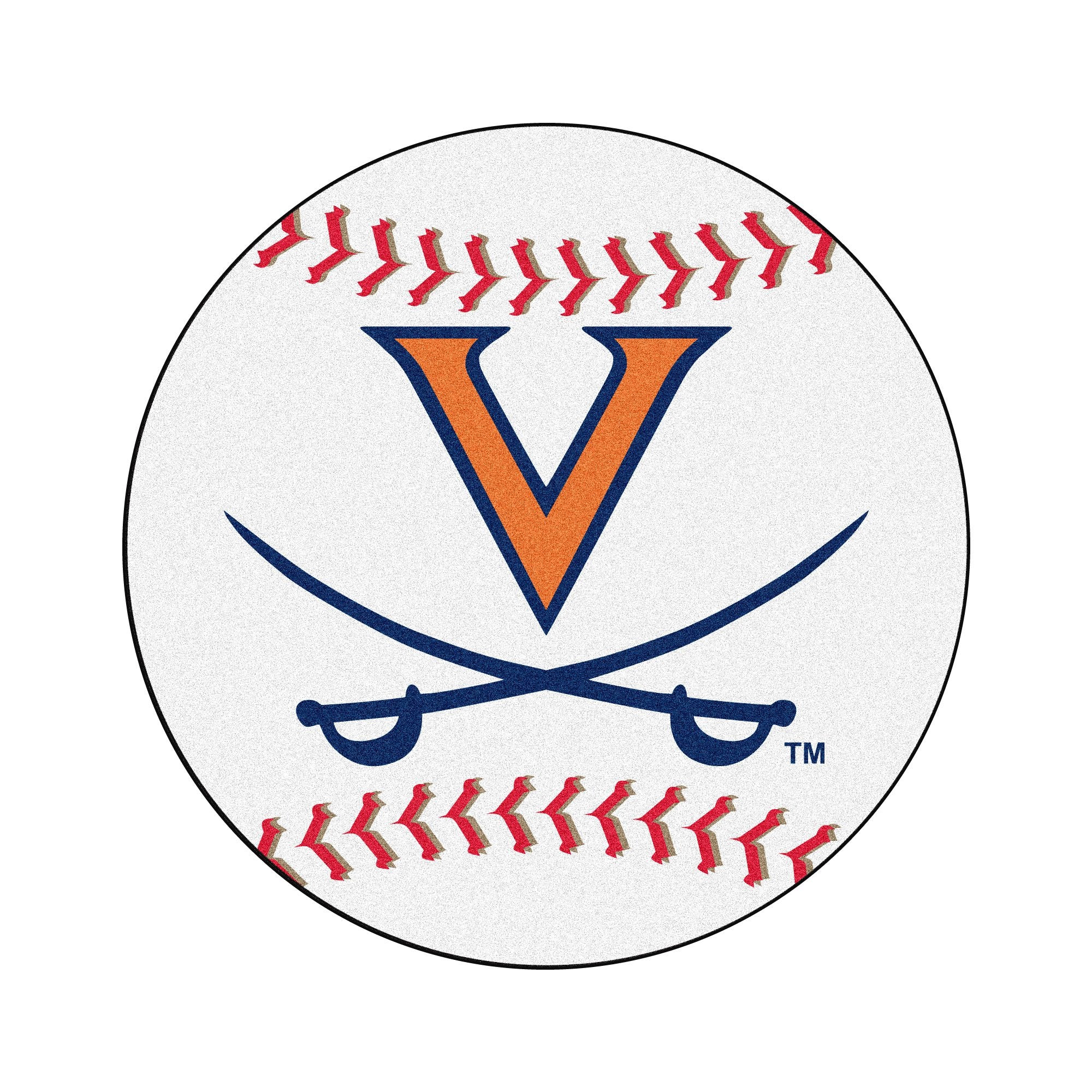 Fanmats Virginia Cavaliers Baseball-Shaped Mat