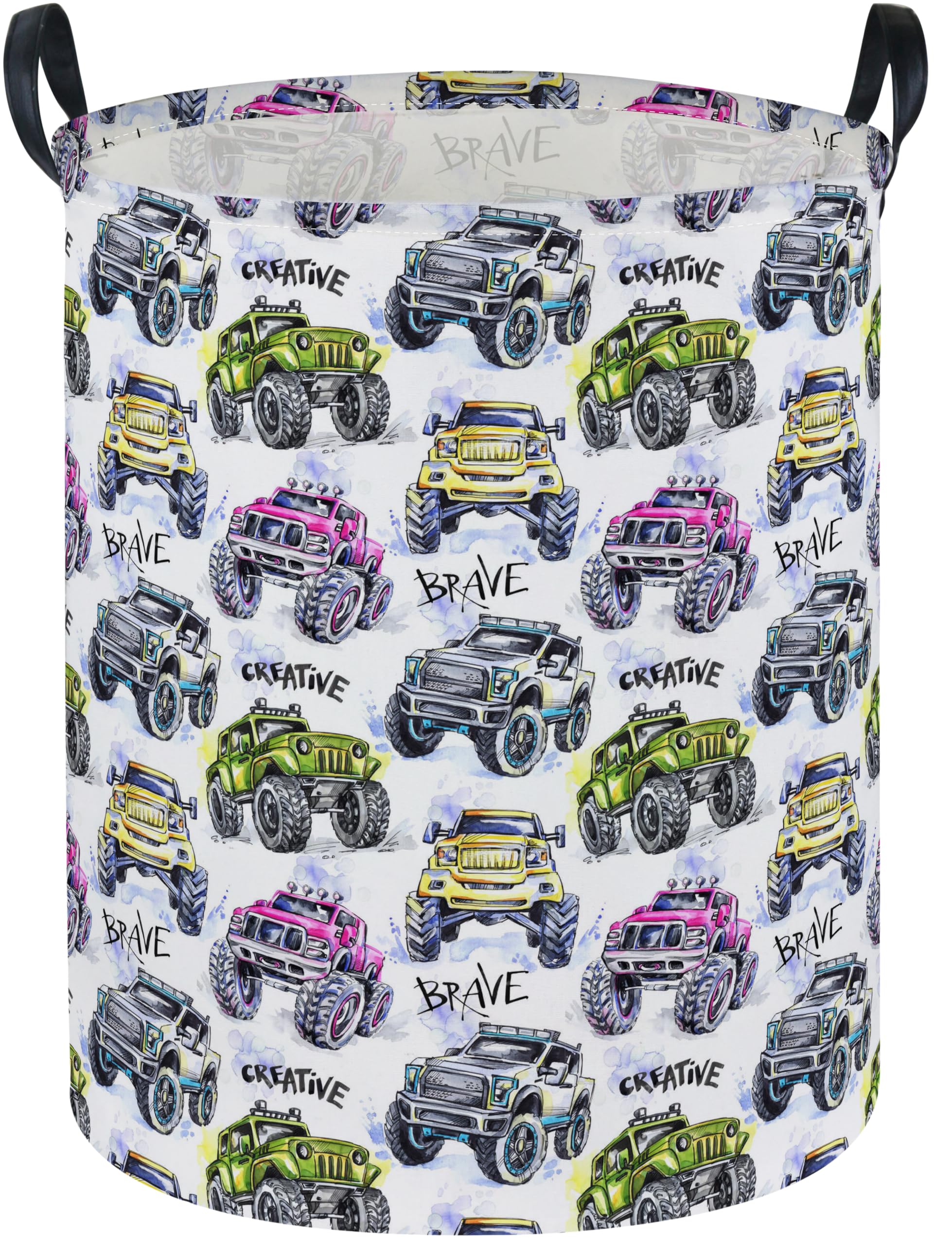 Ddbasket Kidslaundry Basket Boys Hamper For Nursery Boy And Girl Monster Racing Hamper Cute Kids Toys Storage Bin Organizer Room