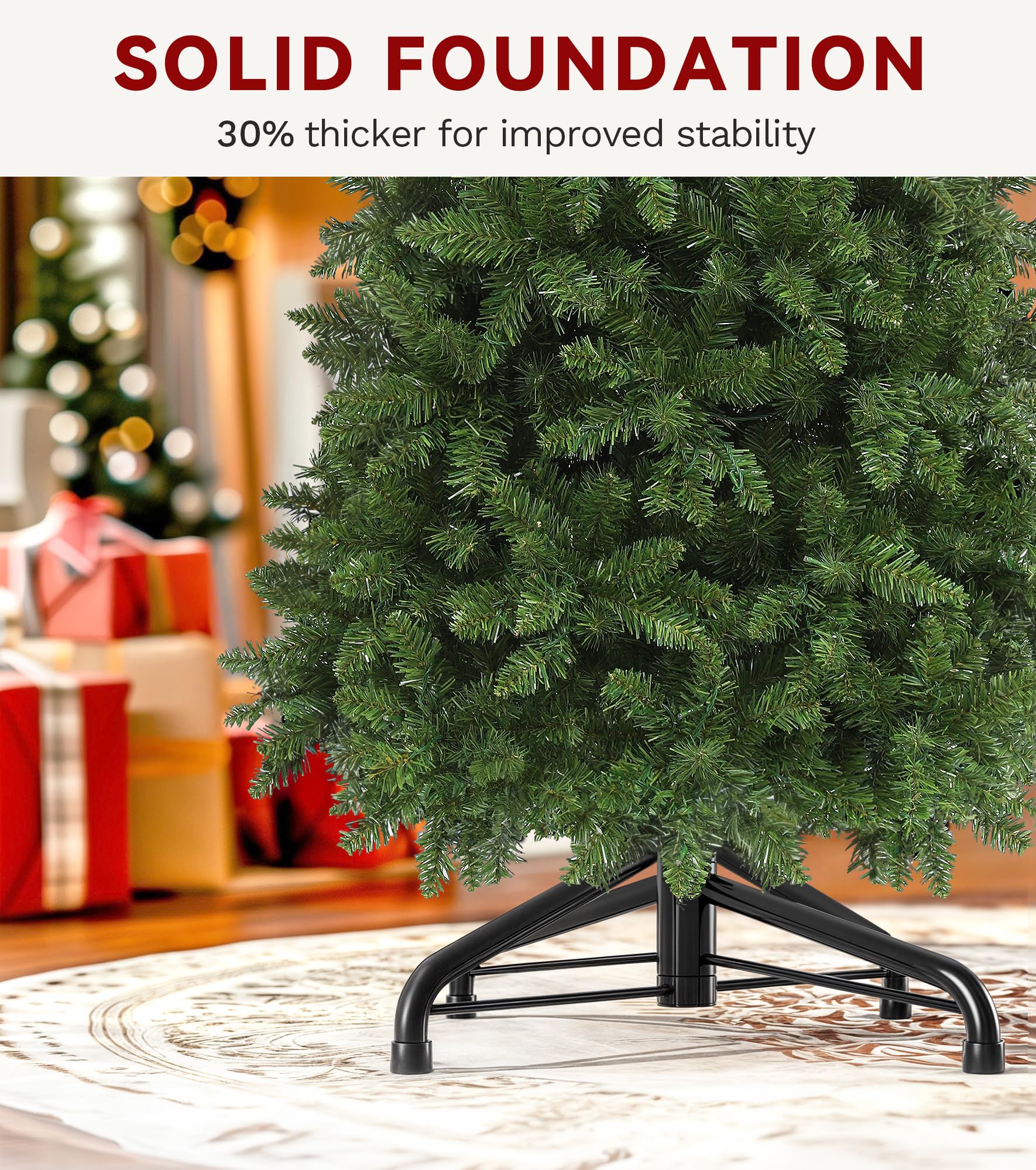 DWVO 6 FT Pre-Lit Slim Pencil Fraser Fir Artificial Christmas Tree with 200 Lights and 700 Branch Tips, Green