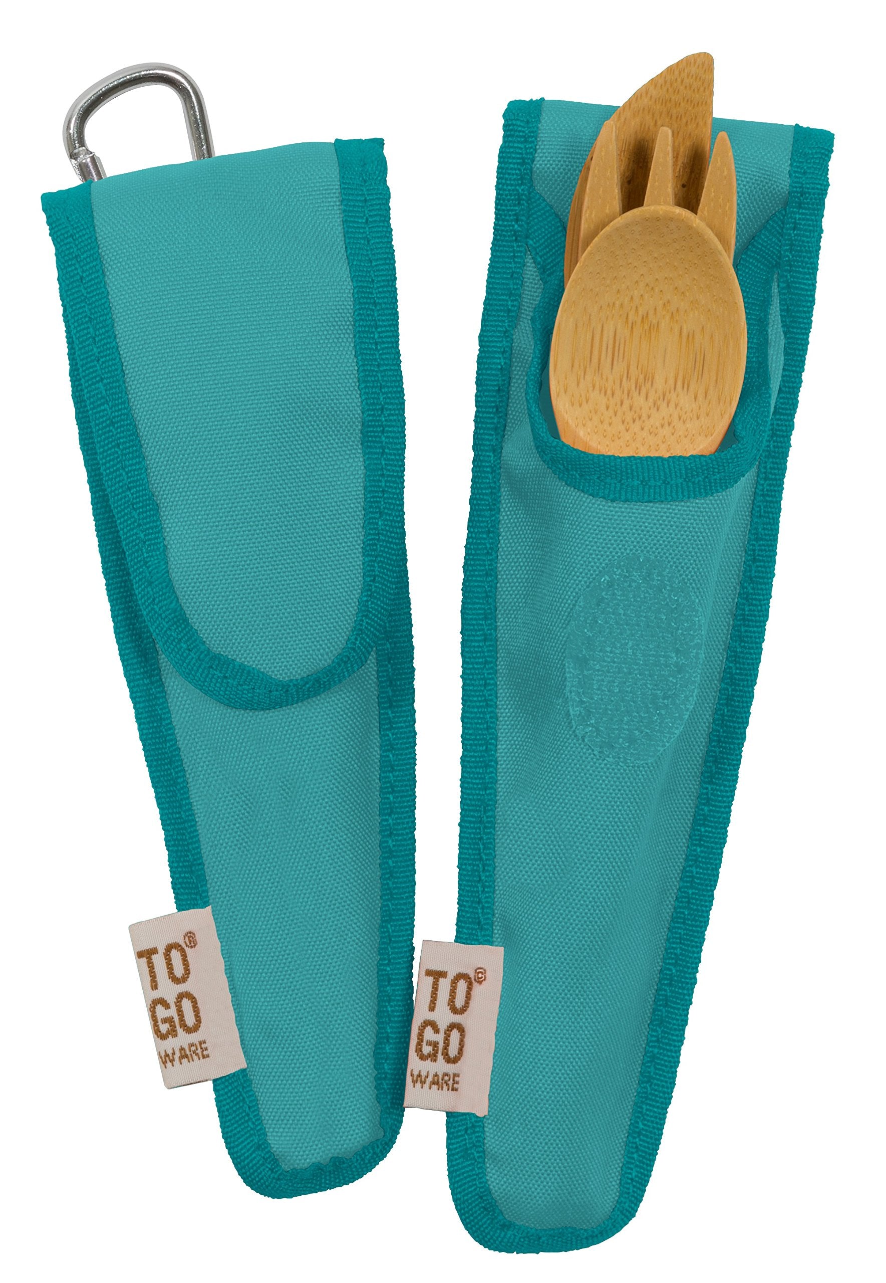 To Go Ware Kid'S Bamboo Utensil Set Berry Blue, 1 Ea