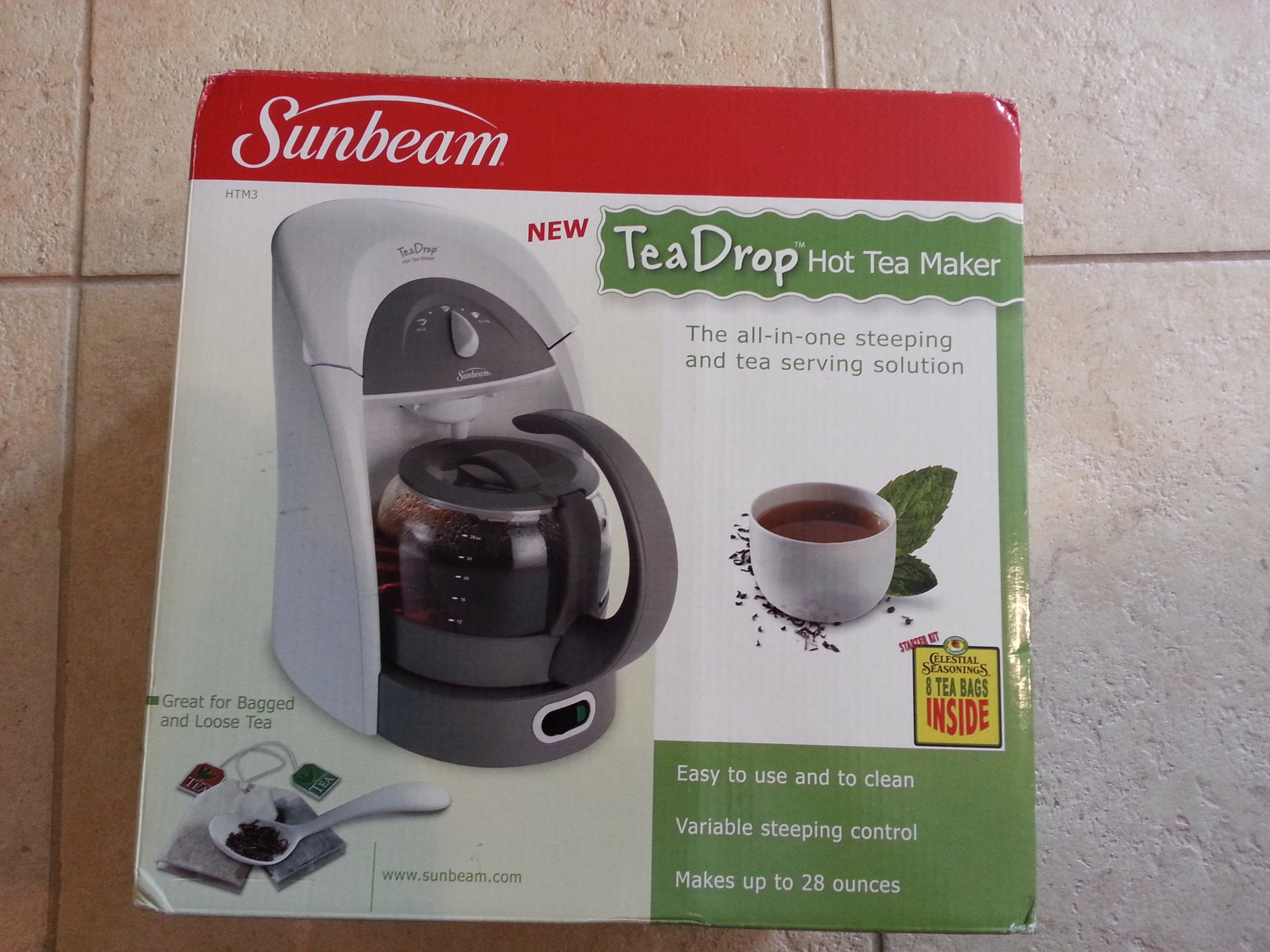 Sunbeam Htm3 Hot Tea Maker, White