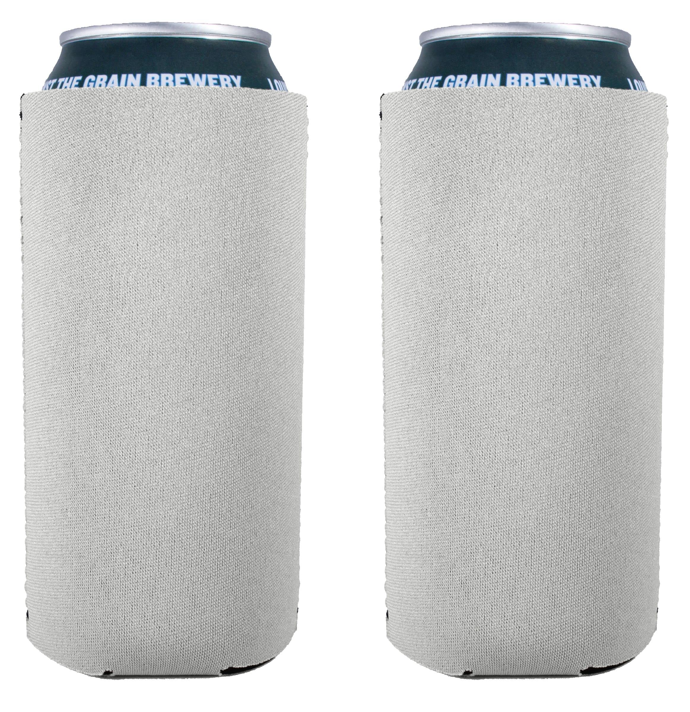 Blank Neoprene 16 Oz. Can Coolie (2 Pack, White)
