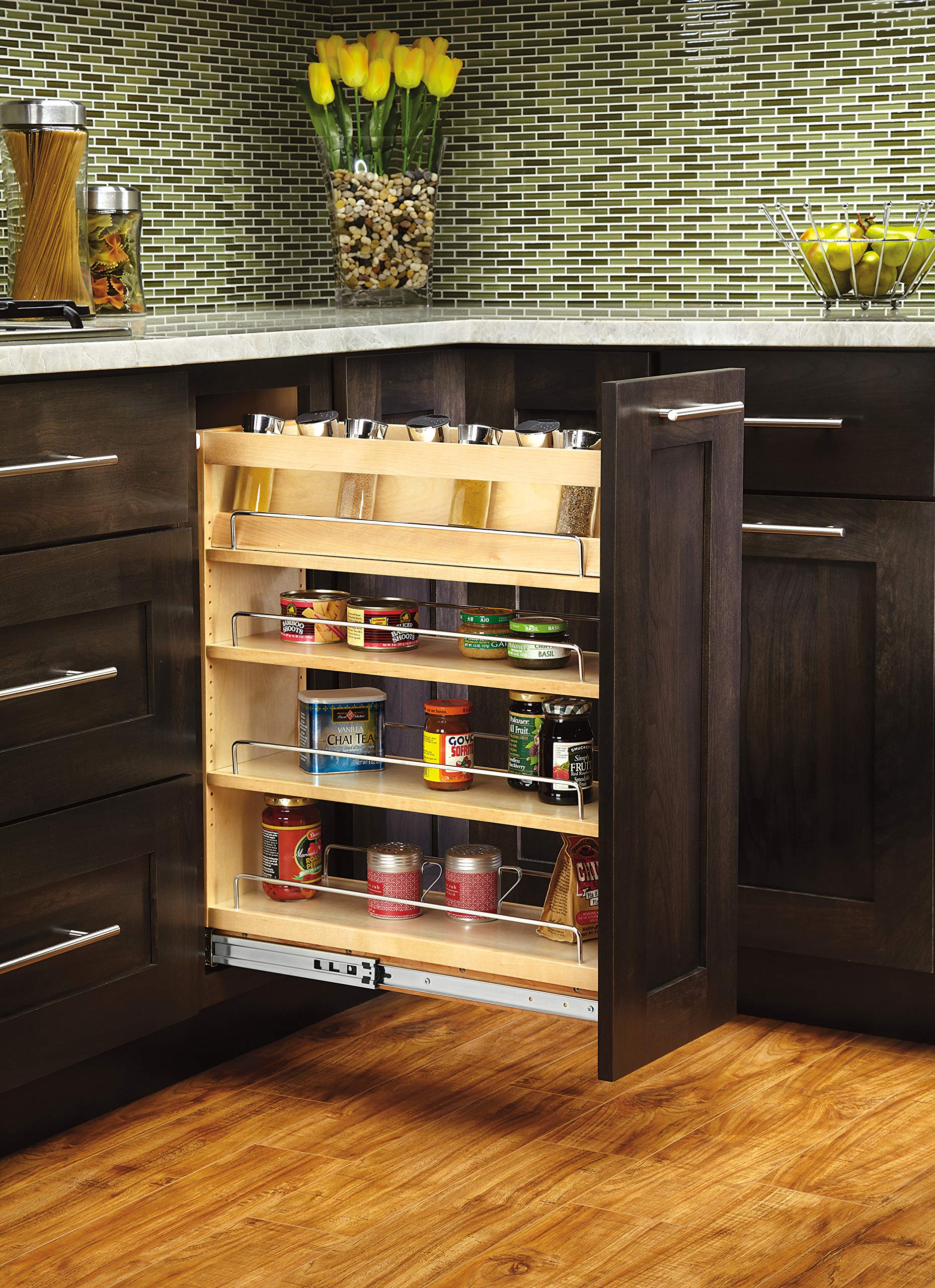 Rev-A-Shelf Wood Spice Insert Accessory For 448 Series Organizer W/Out Soft Close