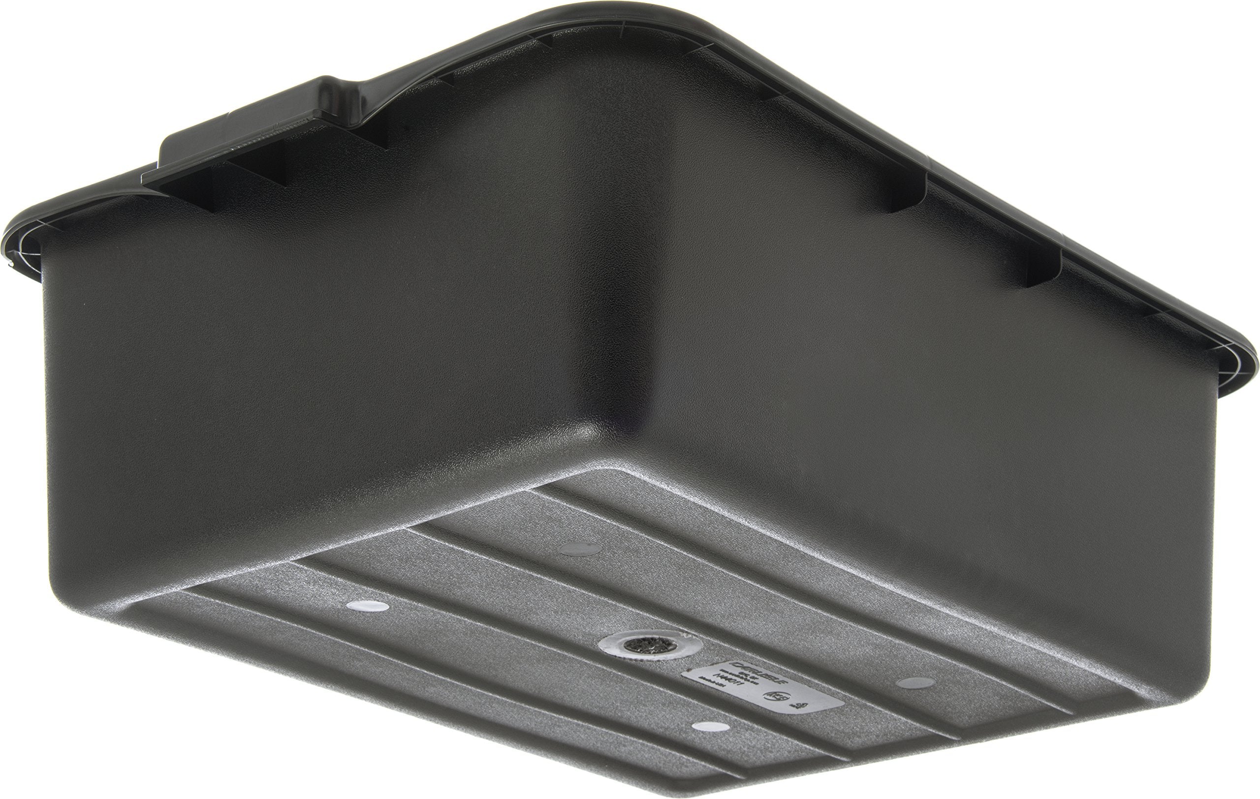 Carlisle FoodService Products Comfort Curve Tote Box Bus Box with Reinforced Rim for Kitchen  Restaurants  And Fast Food  Plastic  7 Inches  Black