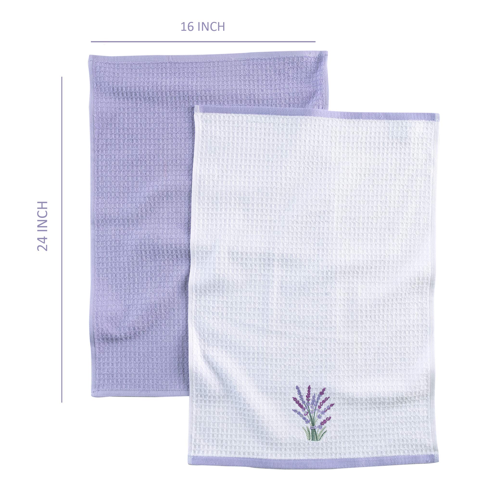 Hiera Home Kitchen Towels - Ultra Soft Cotton And Super Absorbent Dish Towels For Kitchen, Large Kitchen Towel 24X16 Inches, Nat
