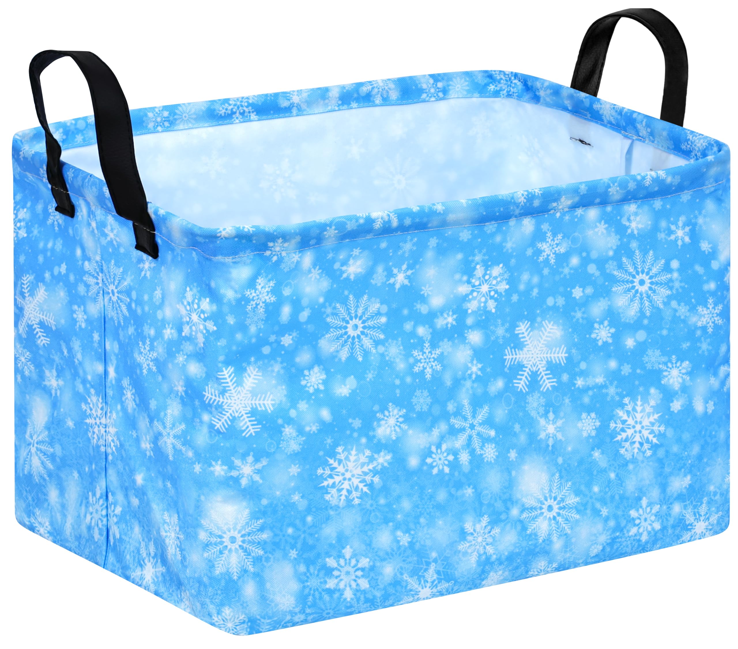 MAIZMZ Christmas Gifts Basket,Kids Storage Bins Closet Organizer Cube Collapsible Nursery Hamper Waterproof Clothes Toy Bin Book