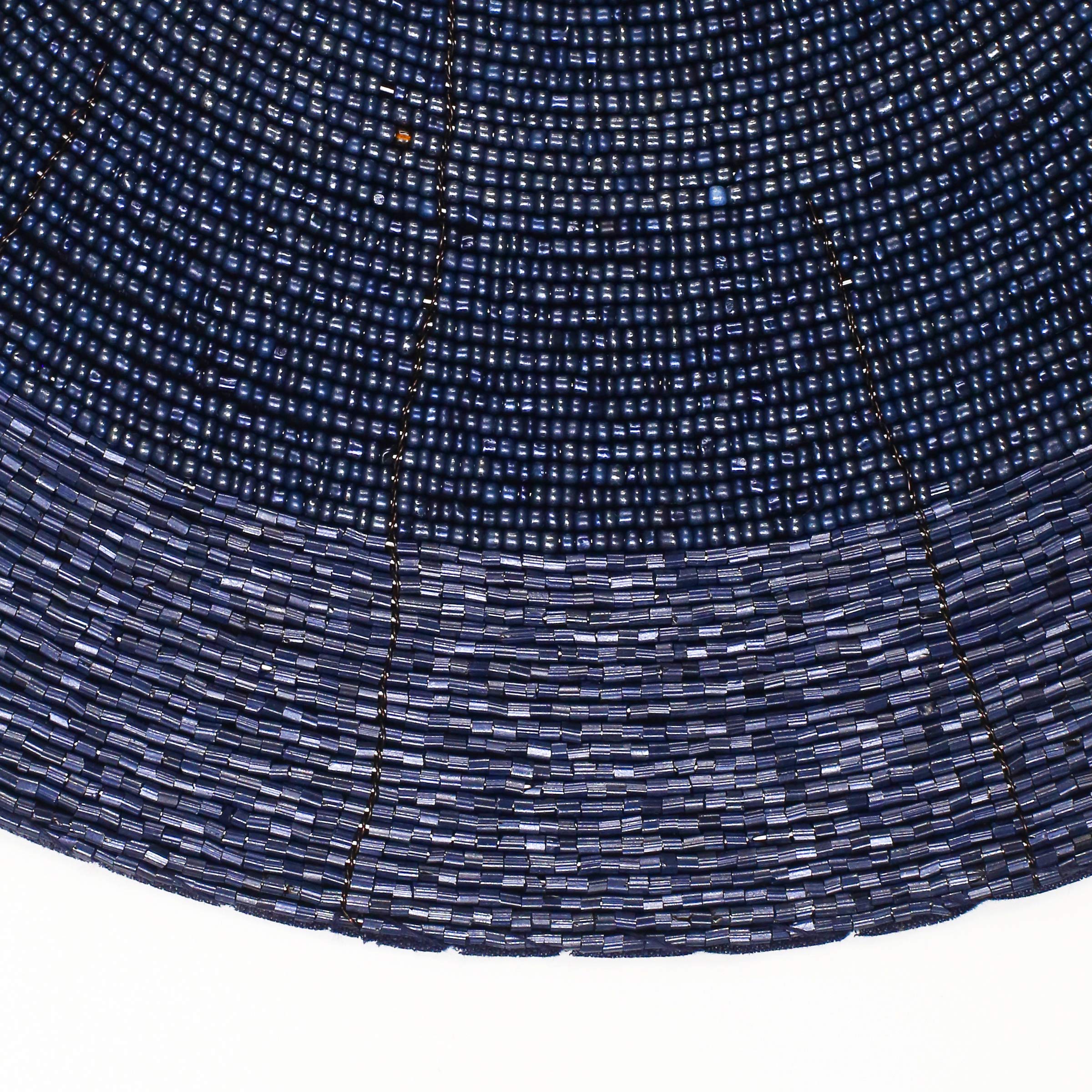 Lightnpro Round Placemat, Navy Placemat, Boho Placemat, Holiday Placemat, Navy Charger Plate, Thanksgiving Charger Plate For Fal
