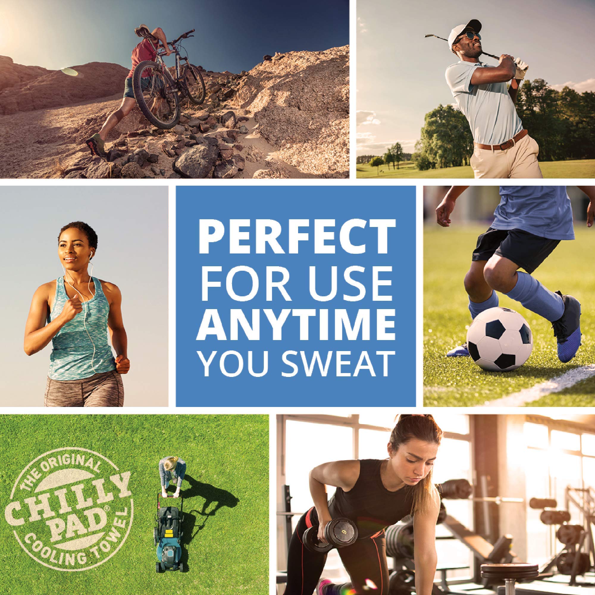 Frogg Toggs Chilly Pad Cooling Towels, 2 Pack, 33'' X 13''