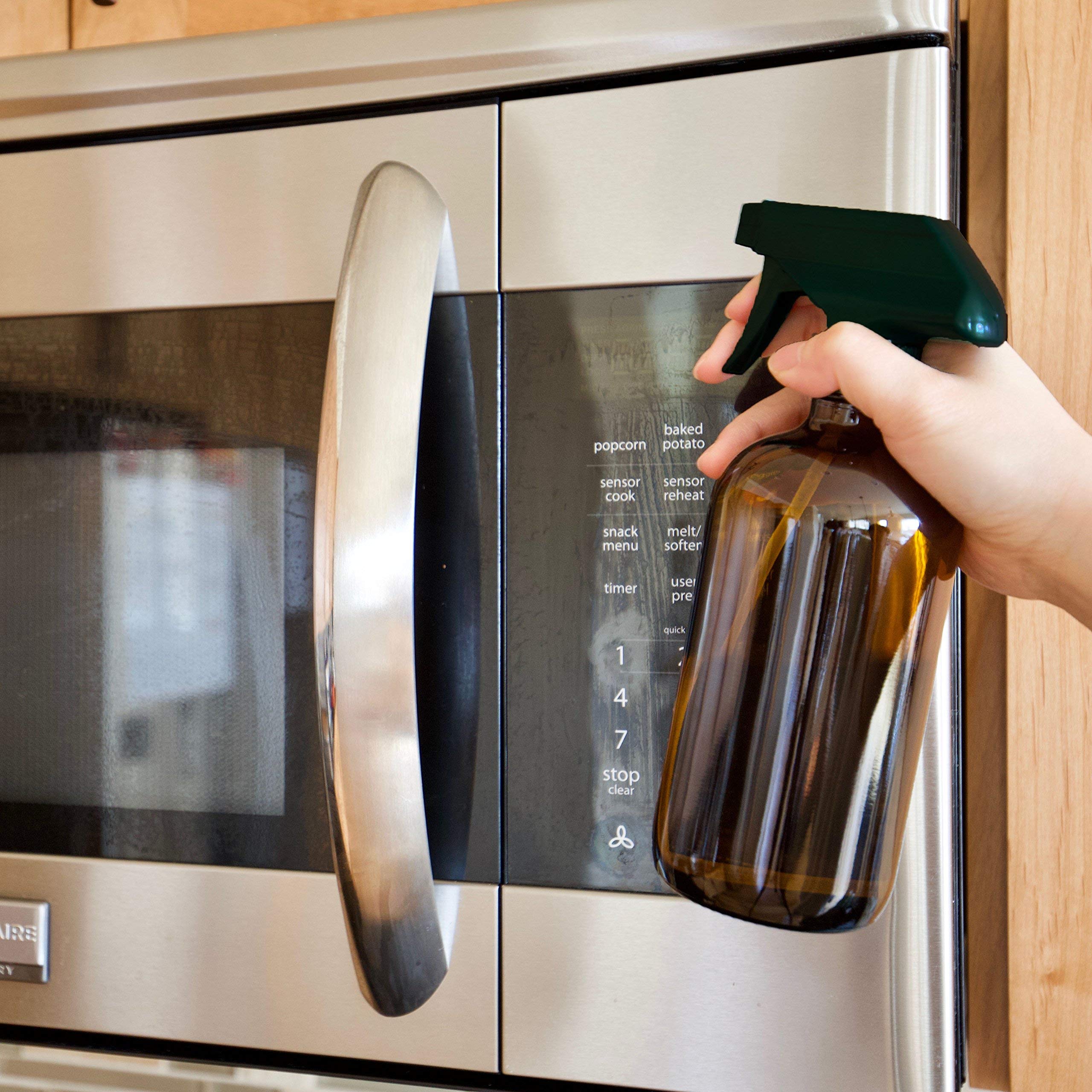 Youngever 4 Pack 16 Ounce Empty Glass Spray Bottles, Refillable Container For Essential Oils, Cleaning Products, Or Aromatherapy