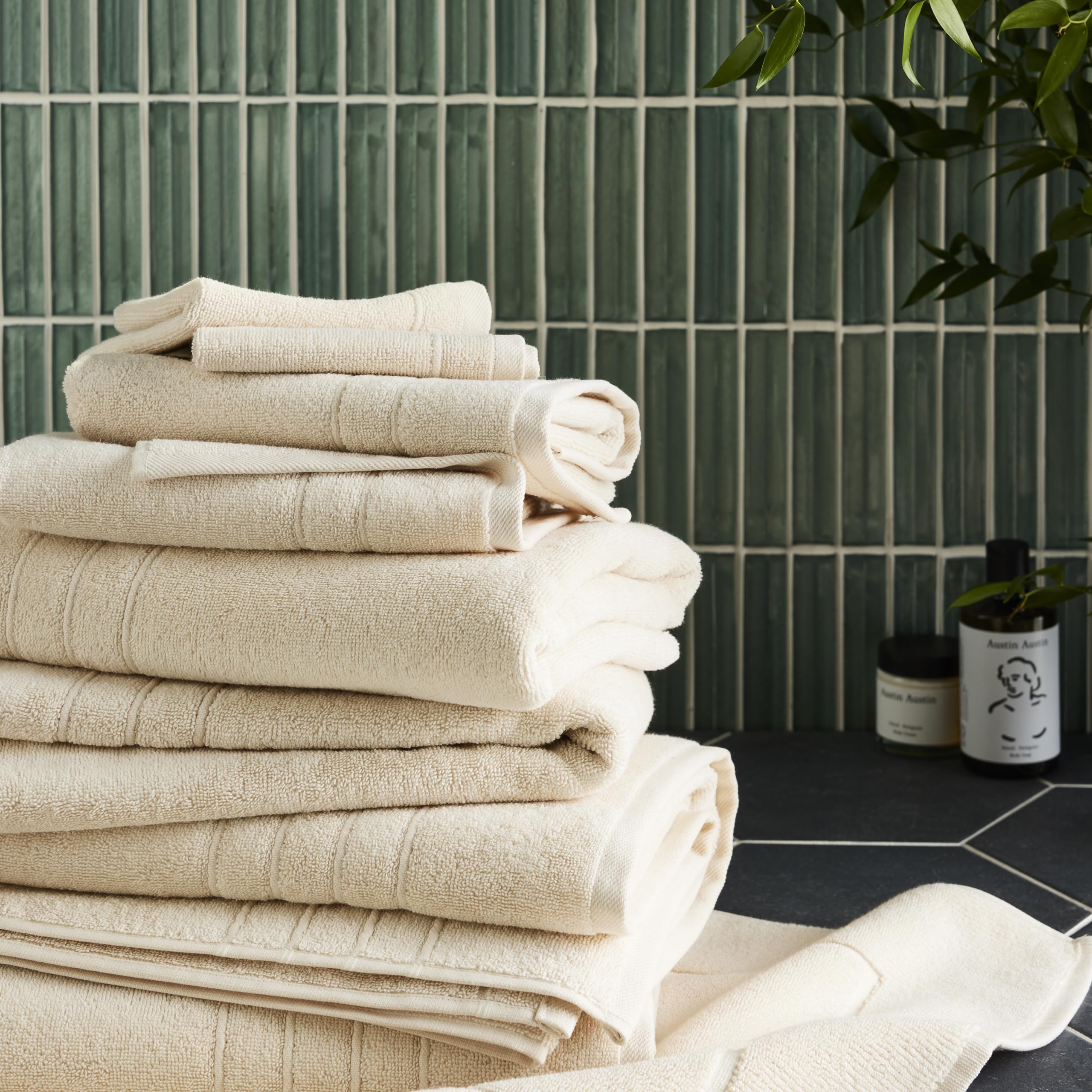 Brooklinen Classic Turkish Cotton Washcloths - Set Of 2, Vanilla, 100% Cotton | Soft And Highly Absorbent Towels