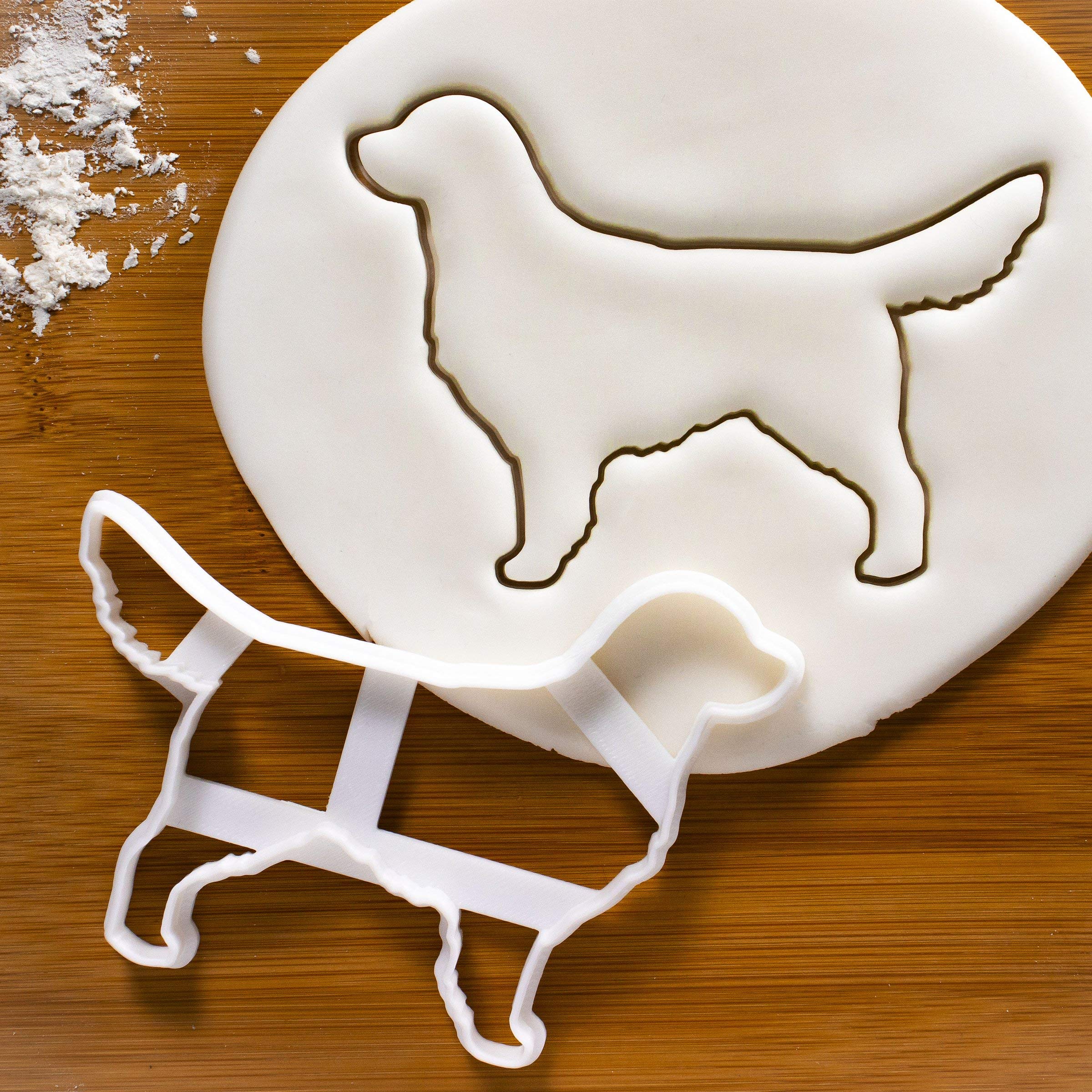 Set Of 2 Golden Retriever Cookie Cutters (Designs: Face & Body), 2 Pieces - Bakerlogy