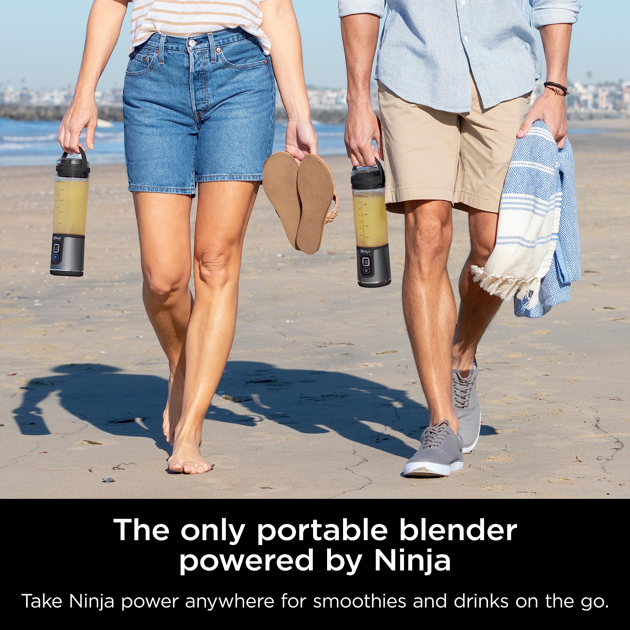 Ninja Bc151Bk Blast Portable Blender, Cordless, 18Oz. Vessel, Personal Blender-For Shakes & Smoothies, Bpa Free, Leakproof-Lid &
