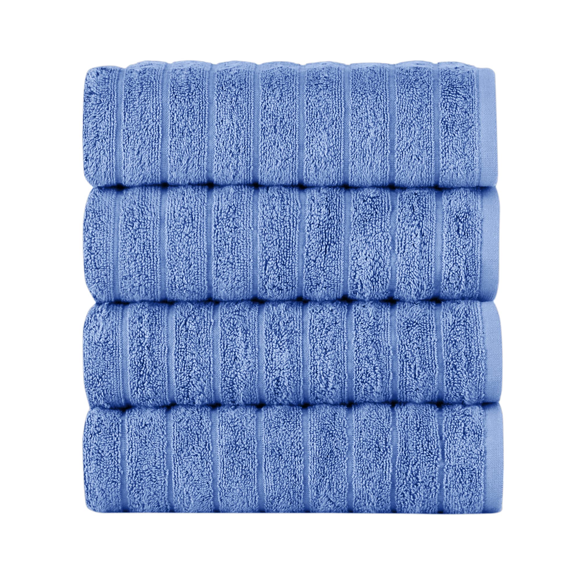 Classic Turkish Towels - Luxury Ribbed Hand Towels, 100% Turkish Cotton, Quick Dry, Soft And Absorbent Bathroom Towels, Brampton