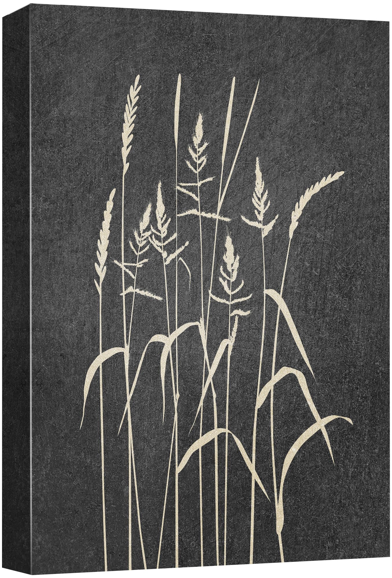 Wall26 Canvas Print Wall Art Duotone Forest Country Wheat Field Plants Nature Wilderness Digital Art Modern Art Rustic Relax/Cal