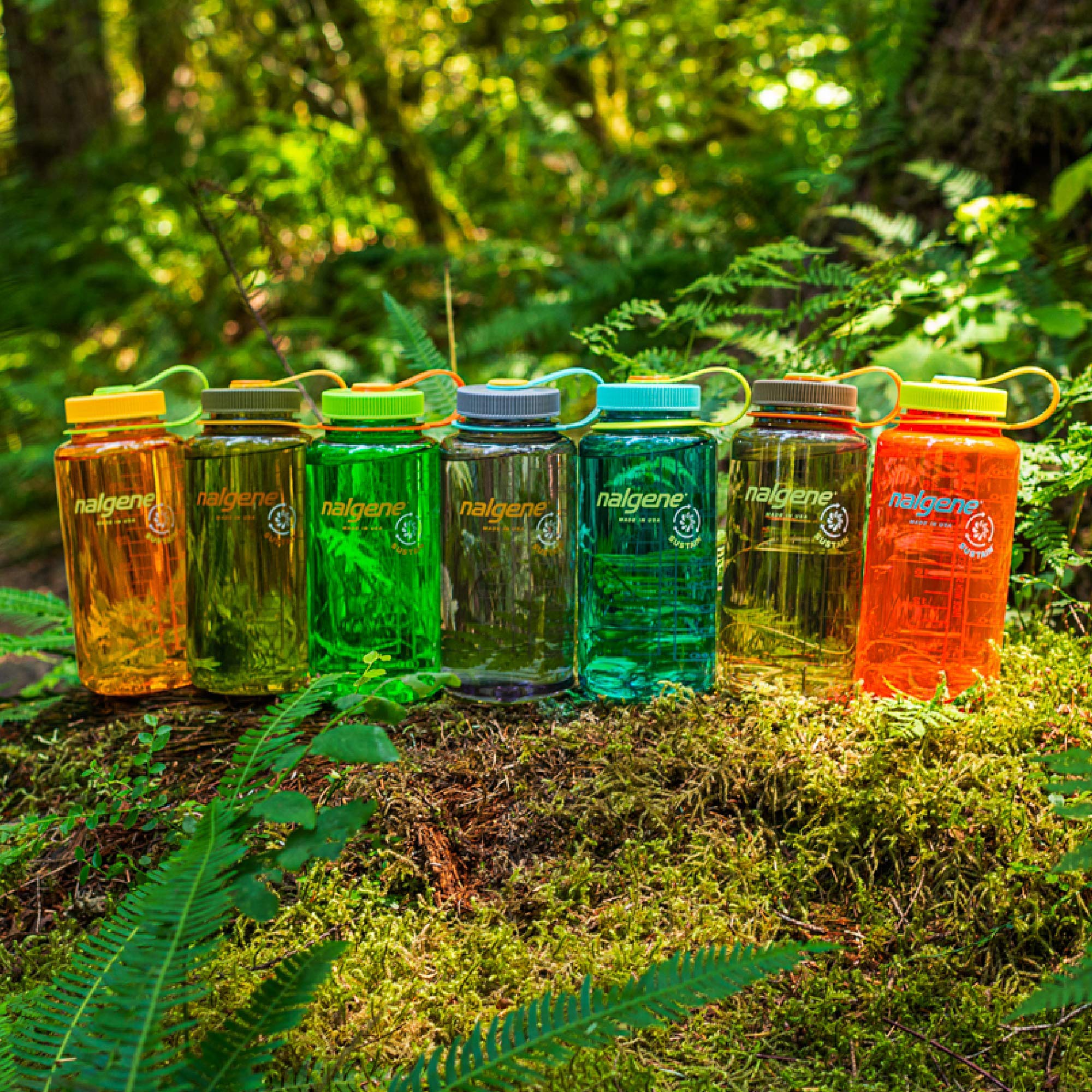 Nalgene Tritan Wide Mouth BPA-Free Water Bottle  Trout Green  32-Ounces