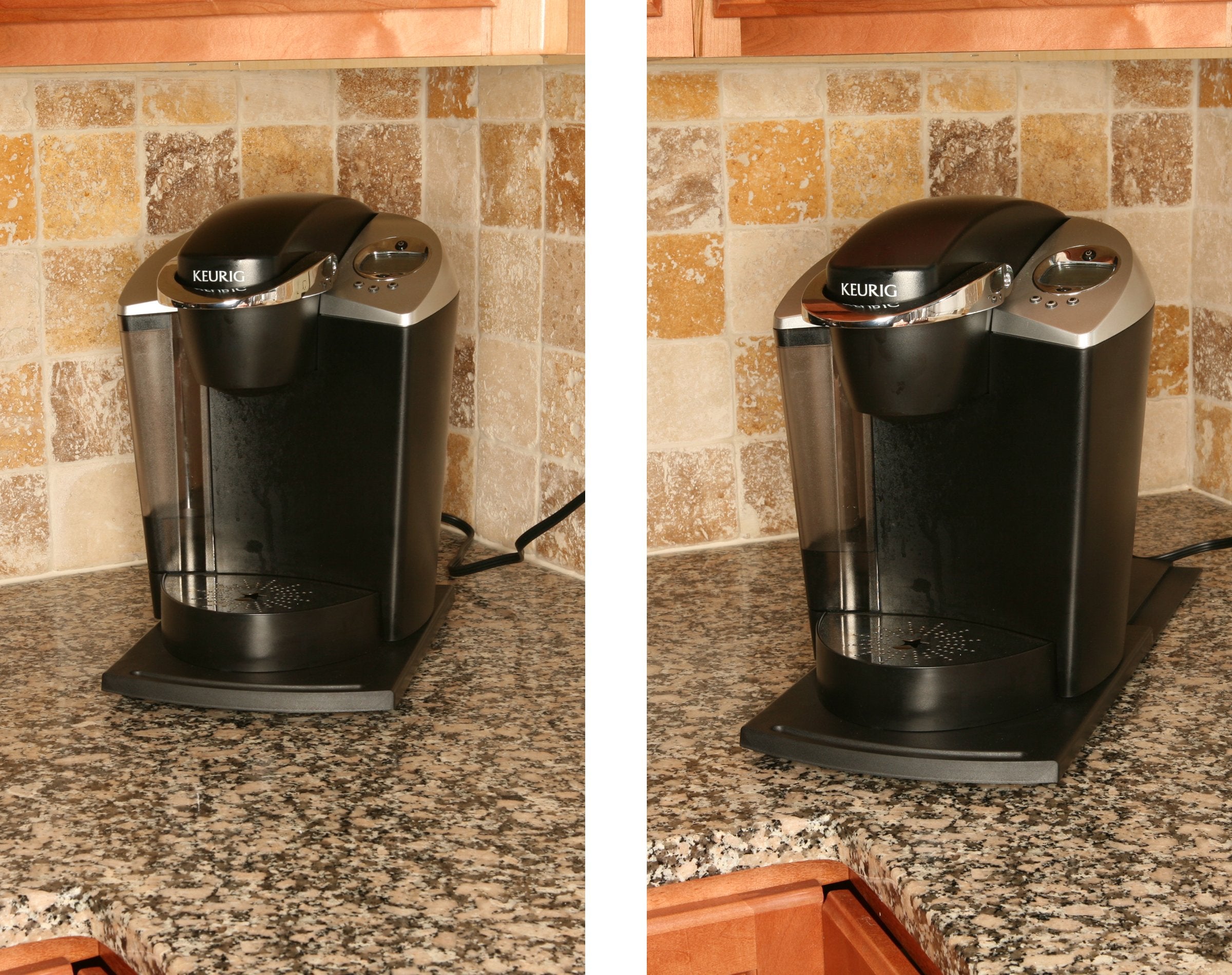 Deluxecomfort Countertop Easy Slider Pull-Out Tray Kitchen Under-Cabinet Sliding Shelf, 4 Pack, Black, 4 Count