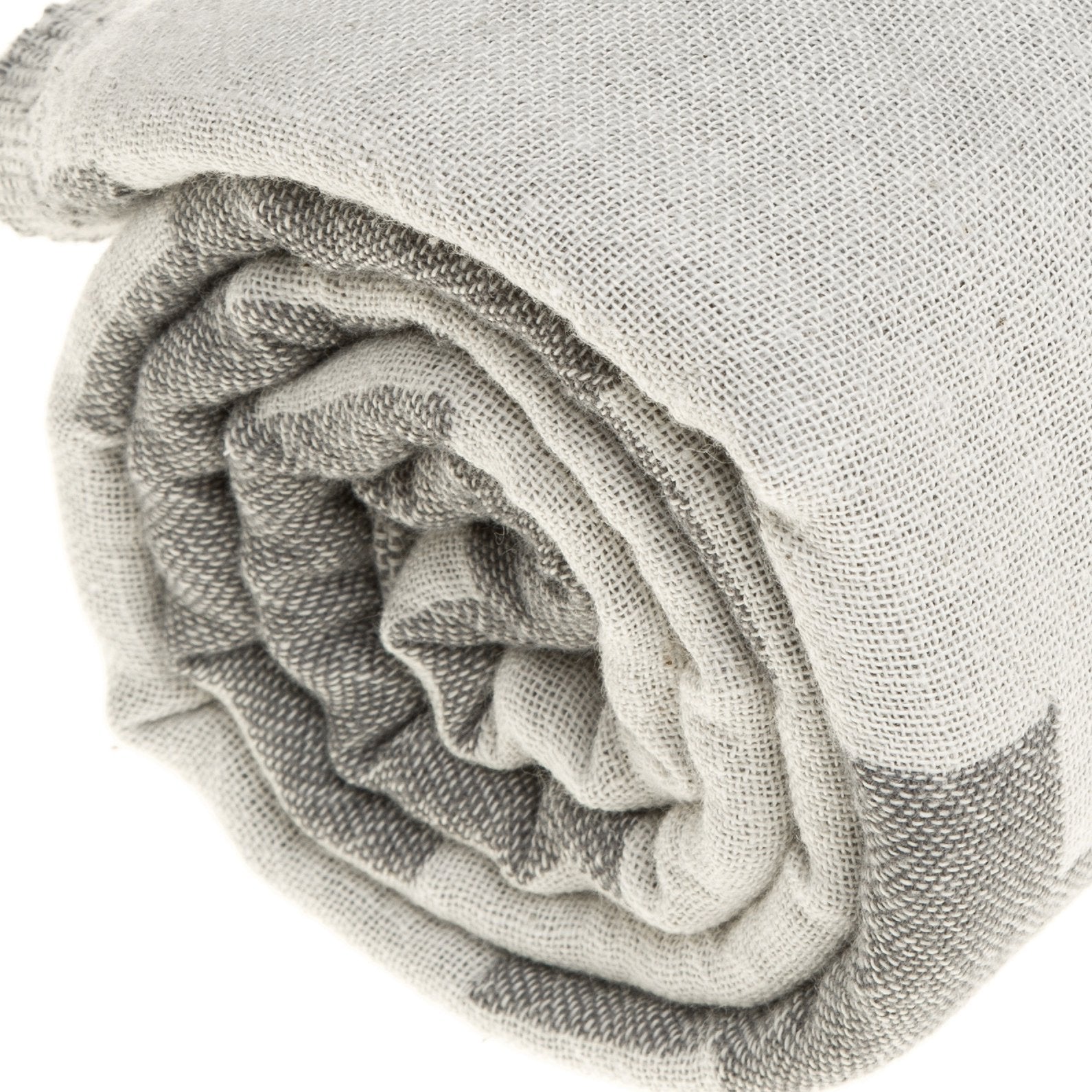 Bersuse 100% Cotton Baja Turkish Towel Beach Towel Bath Towel Dual Layer Peshtemal Beach Blanket Beach Essentials - 37X70 Inches