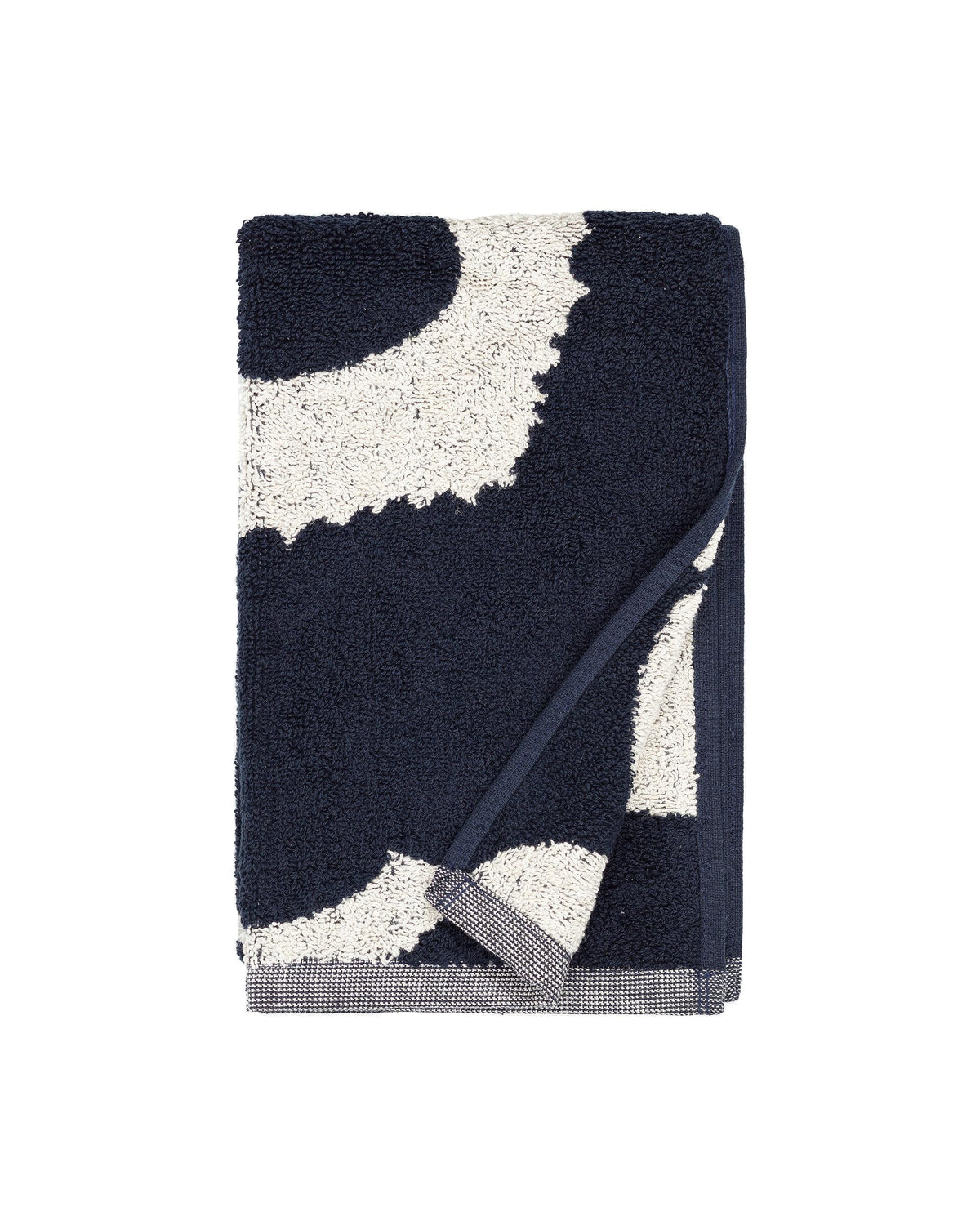 Marimekko Unikko Terry Cotton Guest Towel (Blue) - Floral Patterned Guest Towels - 20 In X 12 In