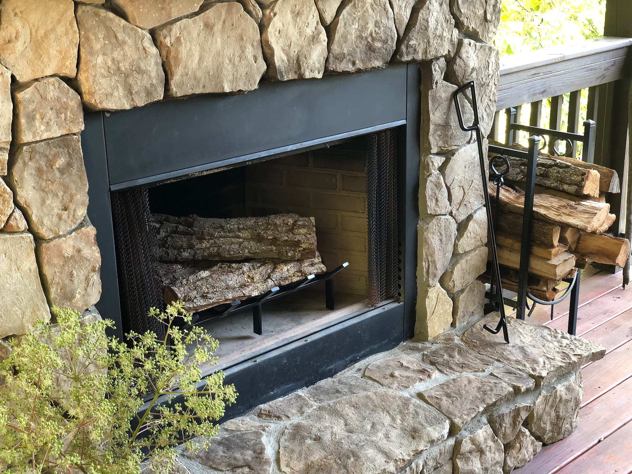 Steelfreak Heavy Duty Steel Fireplace Grate - Made In The Usa (18 Inch)