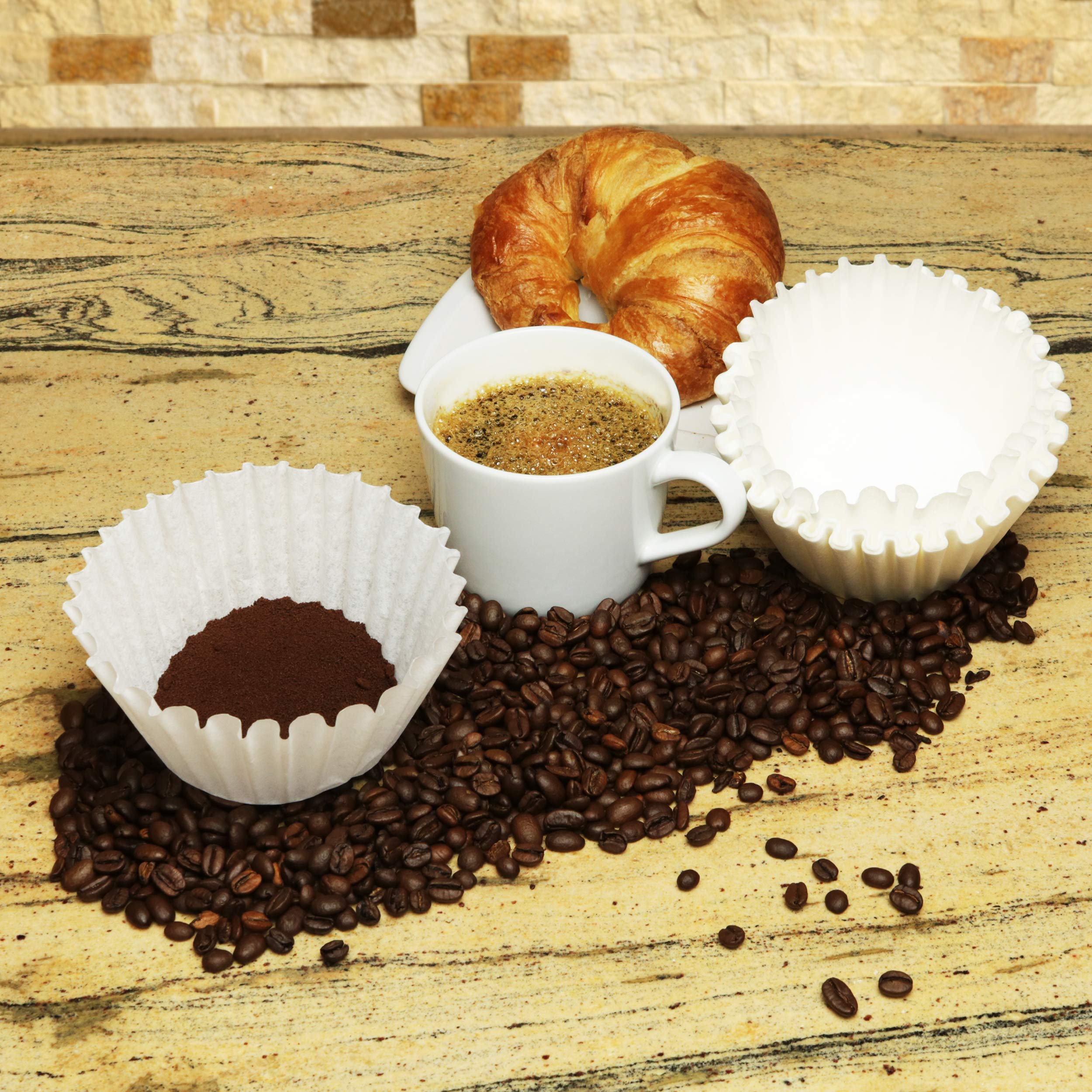 8-12 Cup Basket Coffee Filters (White, 500)