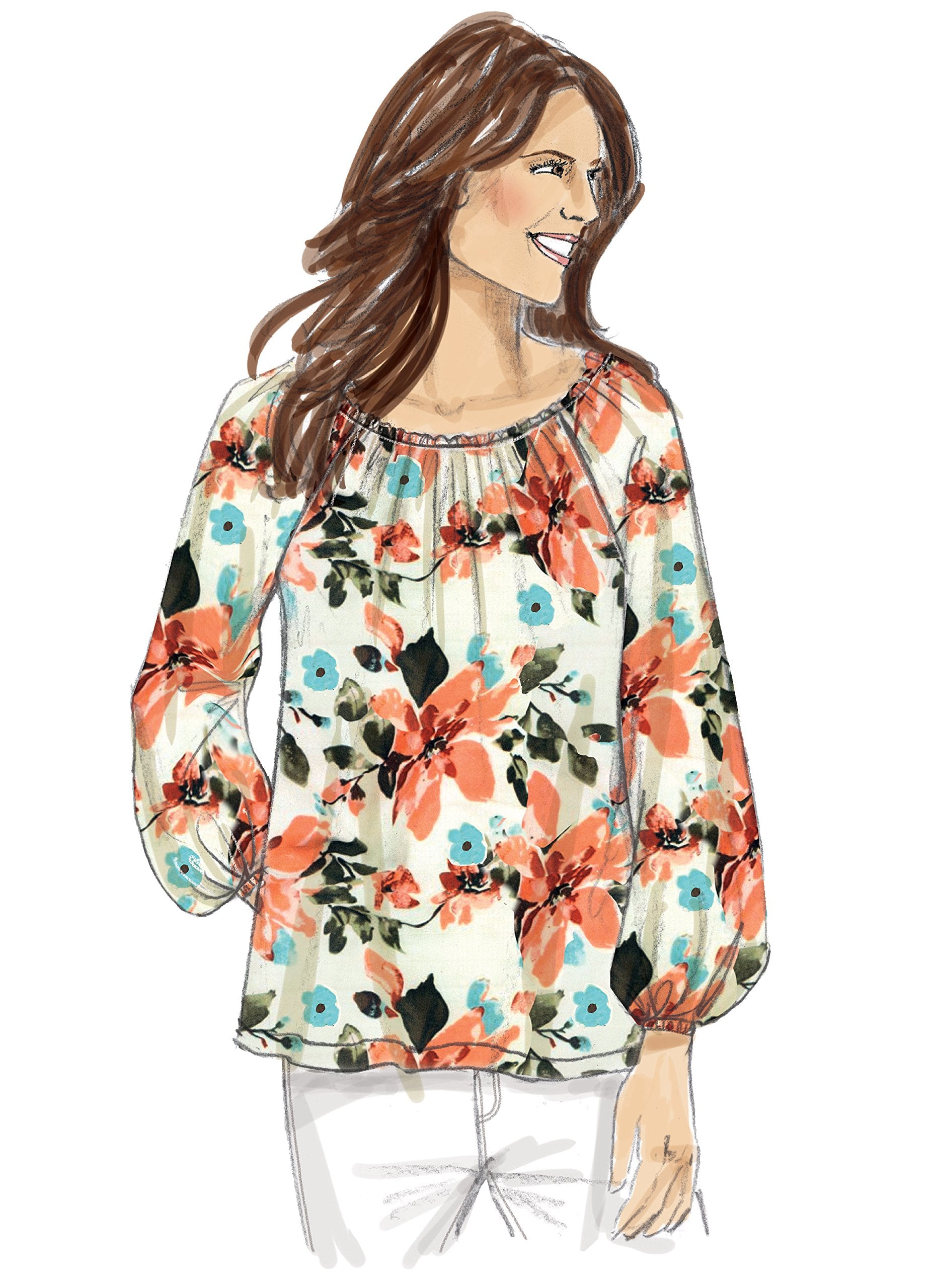 Mccall Pattern Company B6455Zz0 Misses' Top, Large/X-Large/Xx-Large