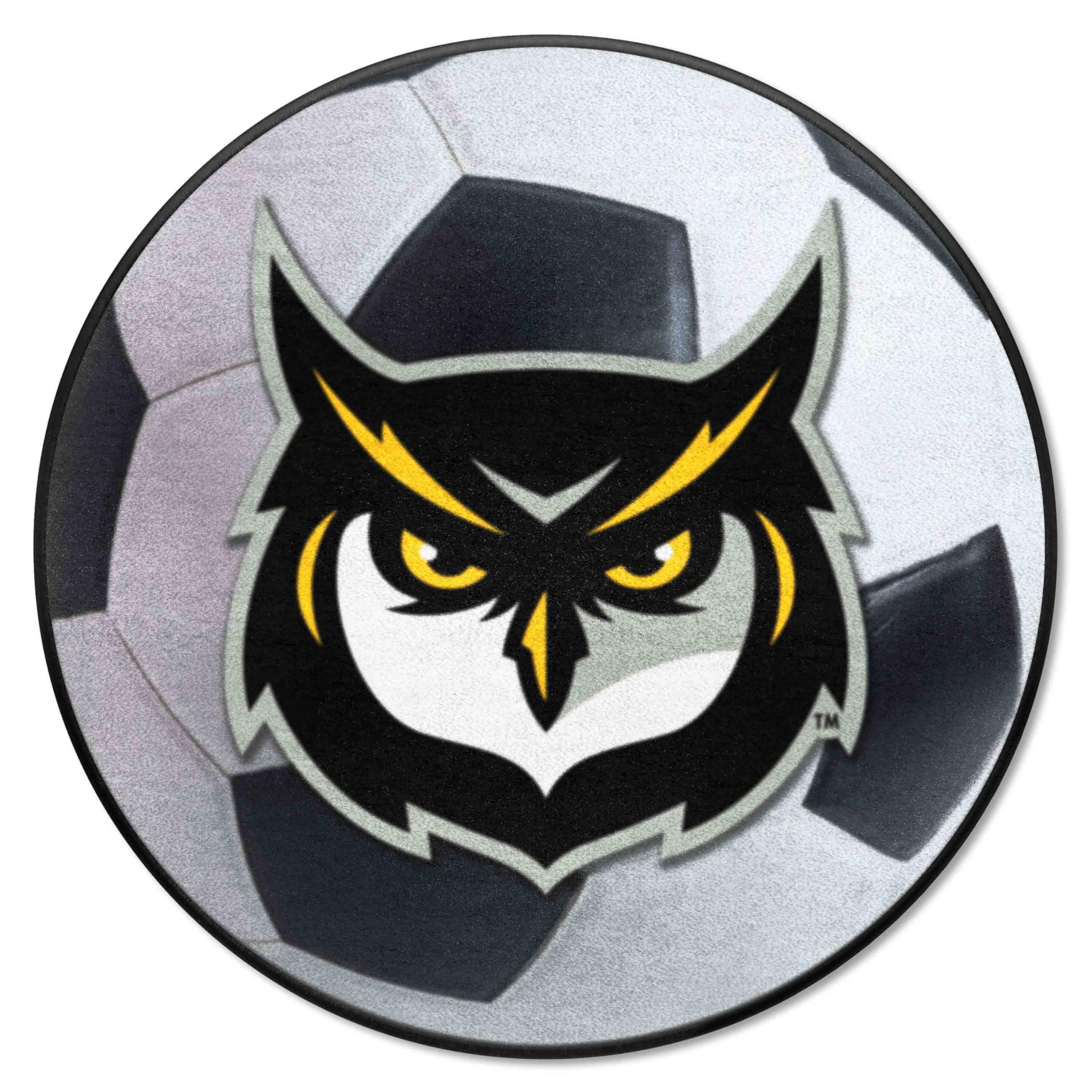 FANMATS 4145 Kennesaw State Owls Soccer Ball Rug - 27in. Diameter - Owl Logo