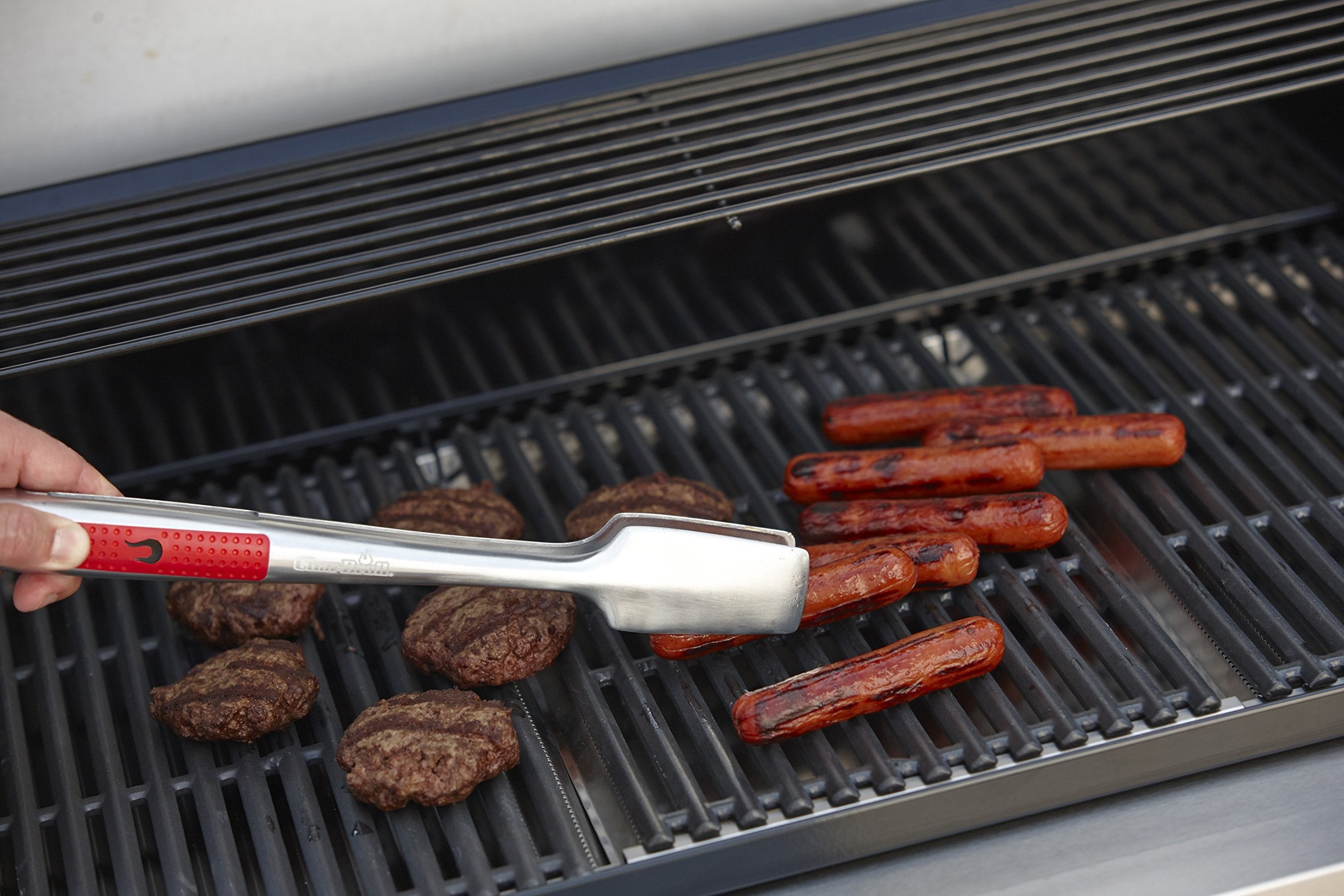 Char-Broil Comfort Grip Locking Tongs, Stainless Steel