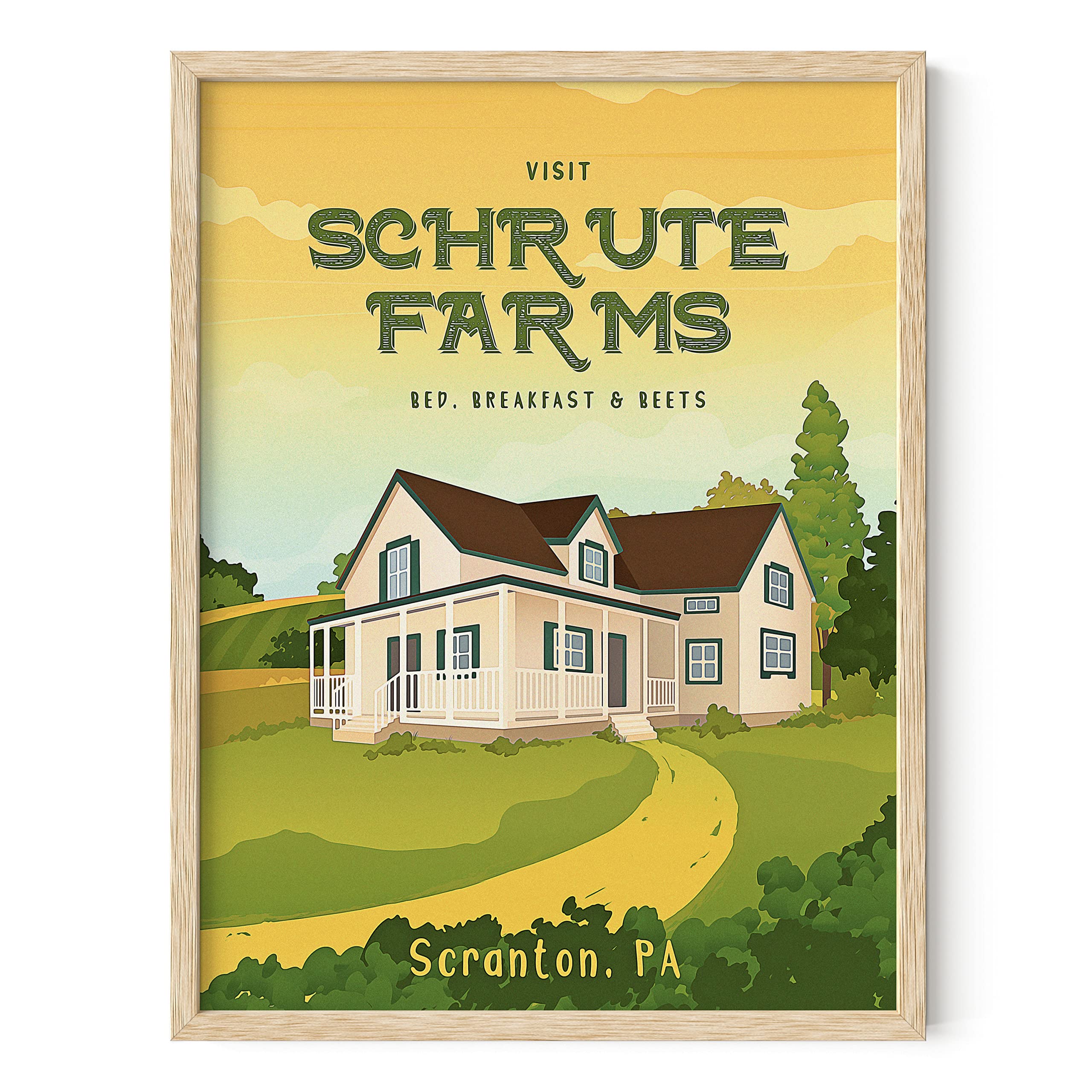 Haus And Hues The Office Poster, Schrute Farms, Dwight Schrute, The Office Wall Art, Funny Posters, The Office Decor, The Office