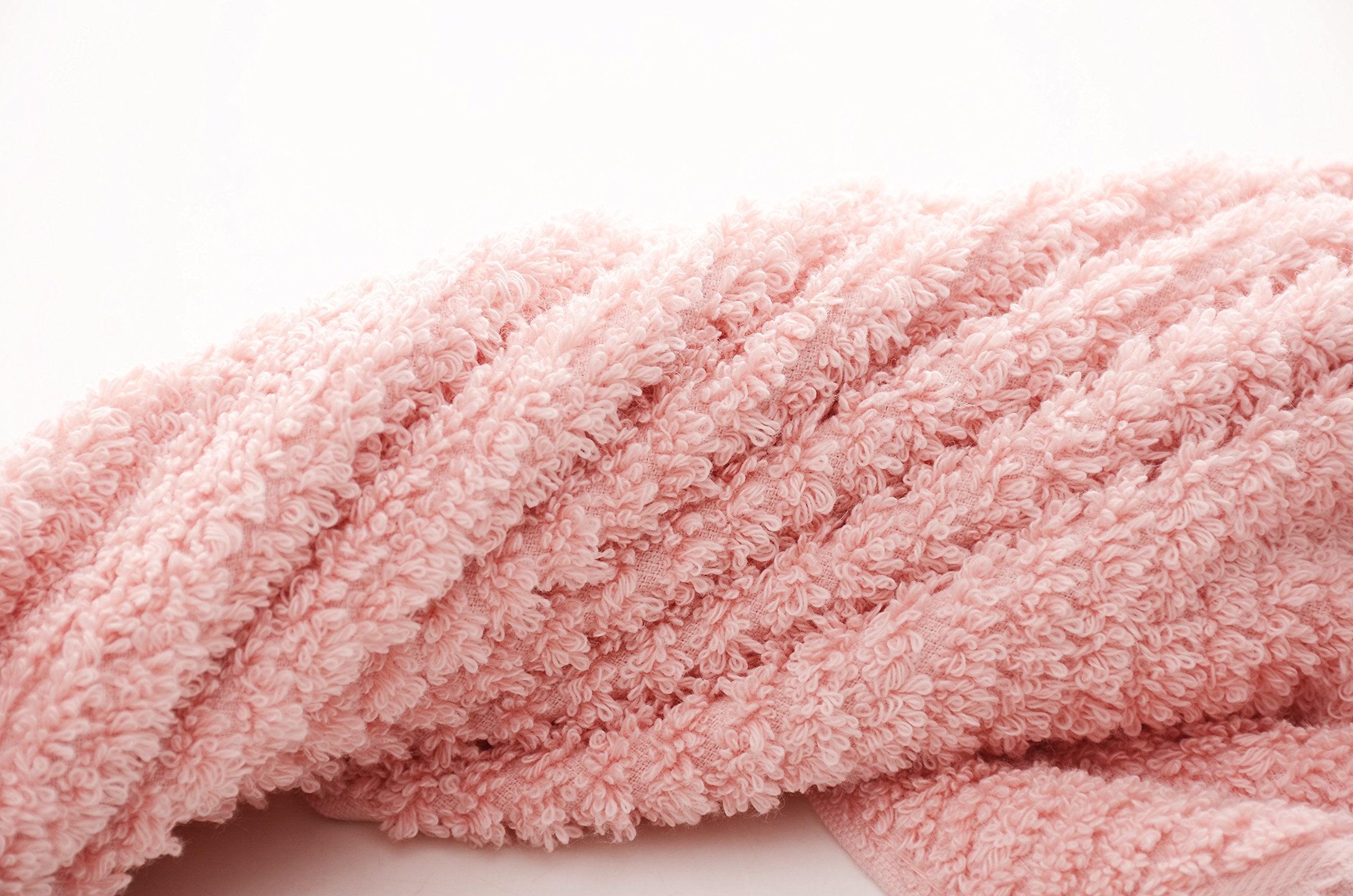 Leisofter Decorative Cotton Hand Towels For Bathroom Clearance With Hanging Loops(Pink, 2-Pack, 14'' X 29'')