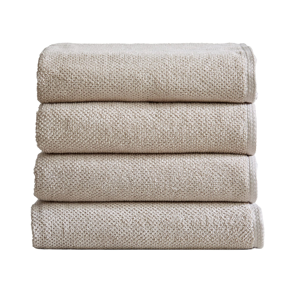 Great Bay Home 100 Cotton Quick-Dry Bath Towel Set (30 X 52 Inches) Highly Absorbent, Textured Popcorn Weave Bath Towels Acacia