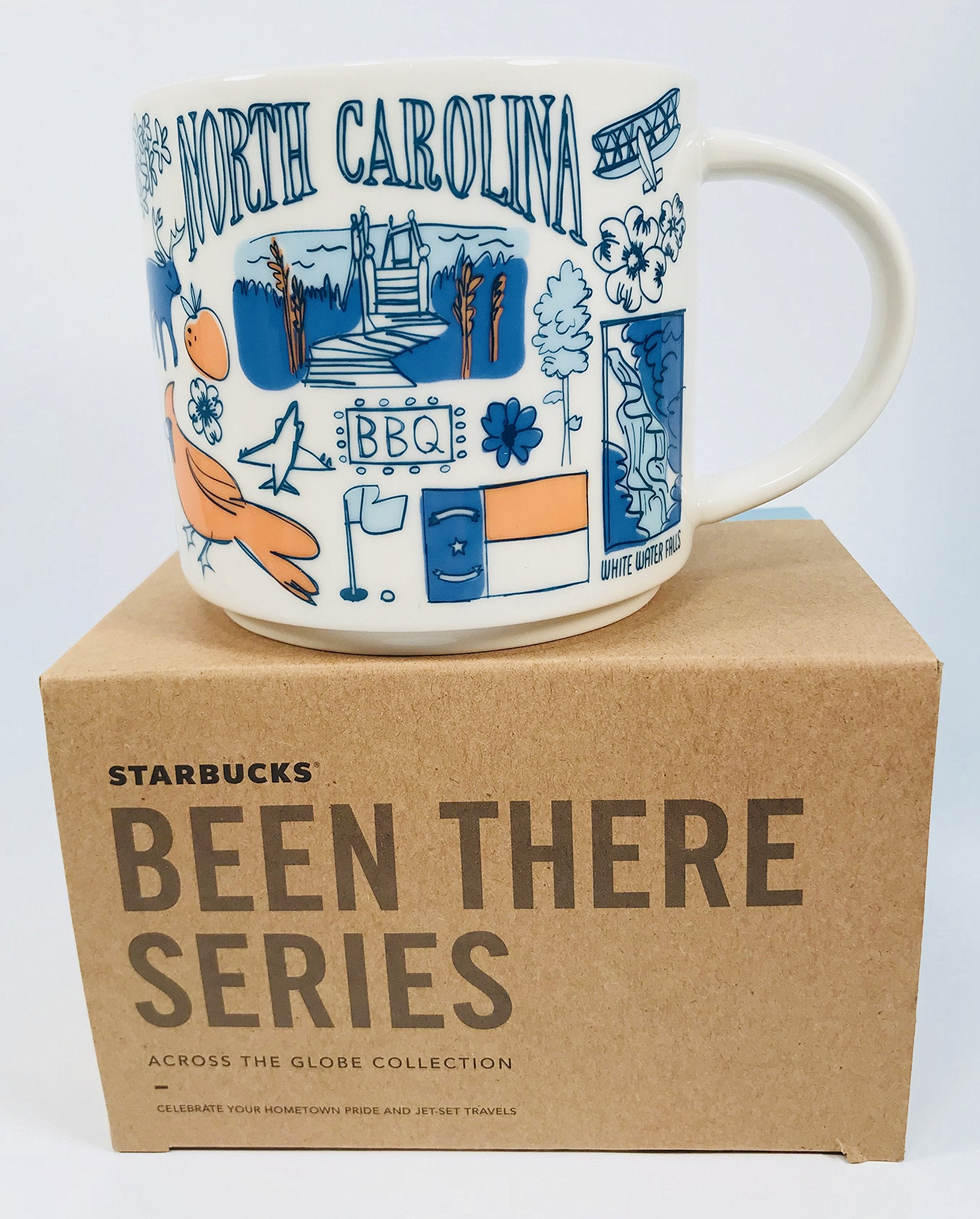 Starbucks NORTH CAROLINA Been There Series Across The Globe Collection Ceramic Mug 14oz