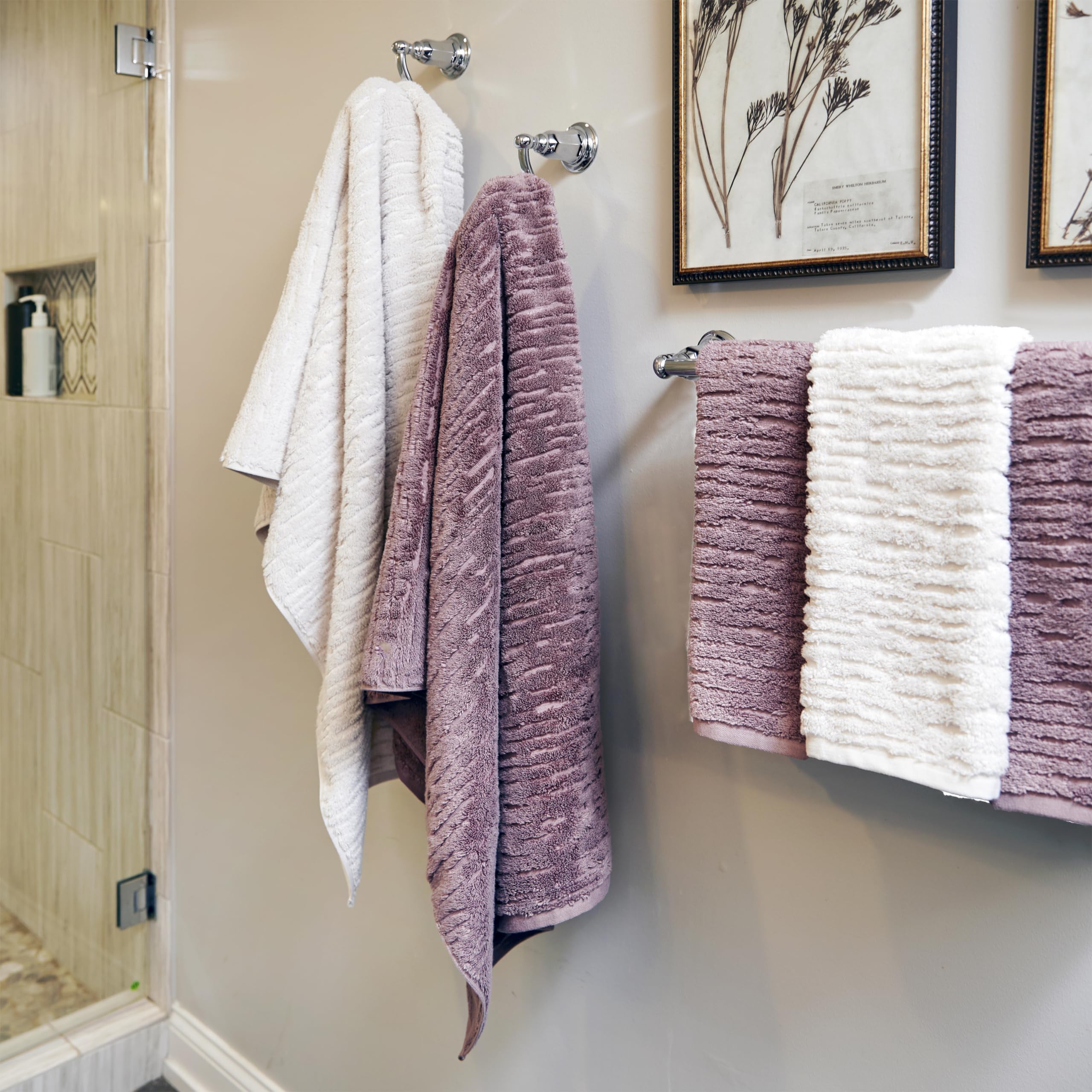 Skl Home Cloudsoft Cotton Luxury 6-Piece Towel Set, Oatmeal