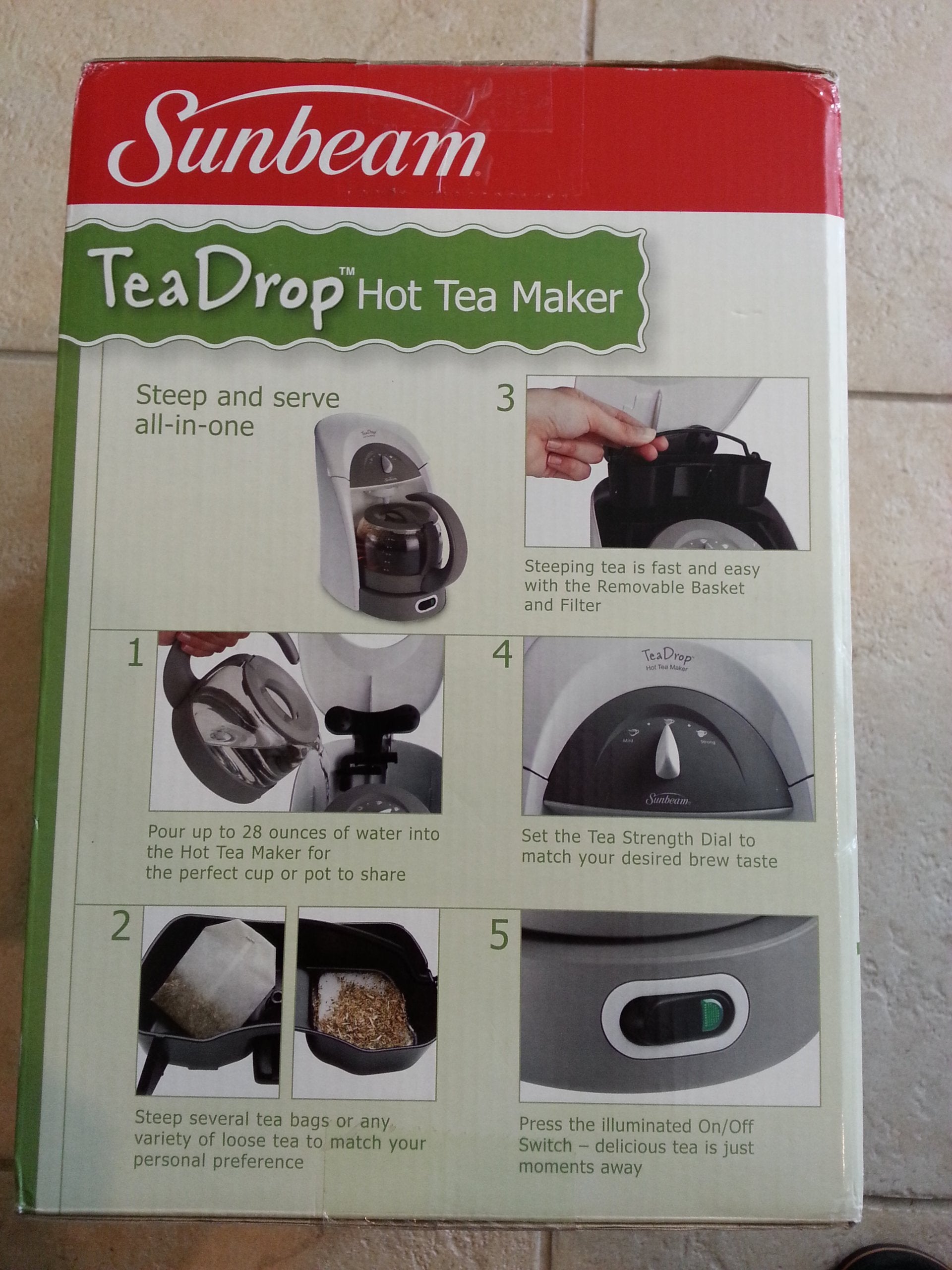 Sunbeam Htm3 Hot Tea Maker, White