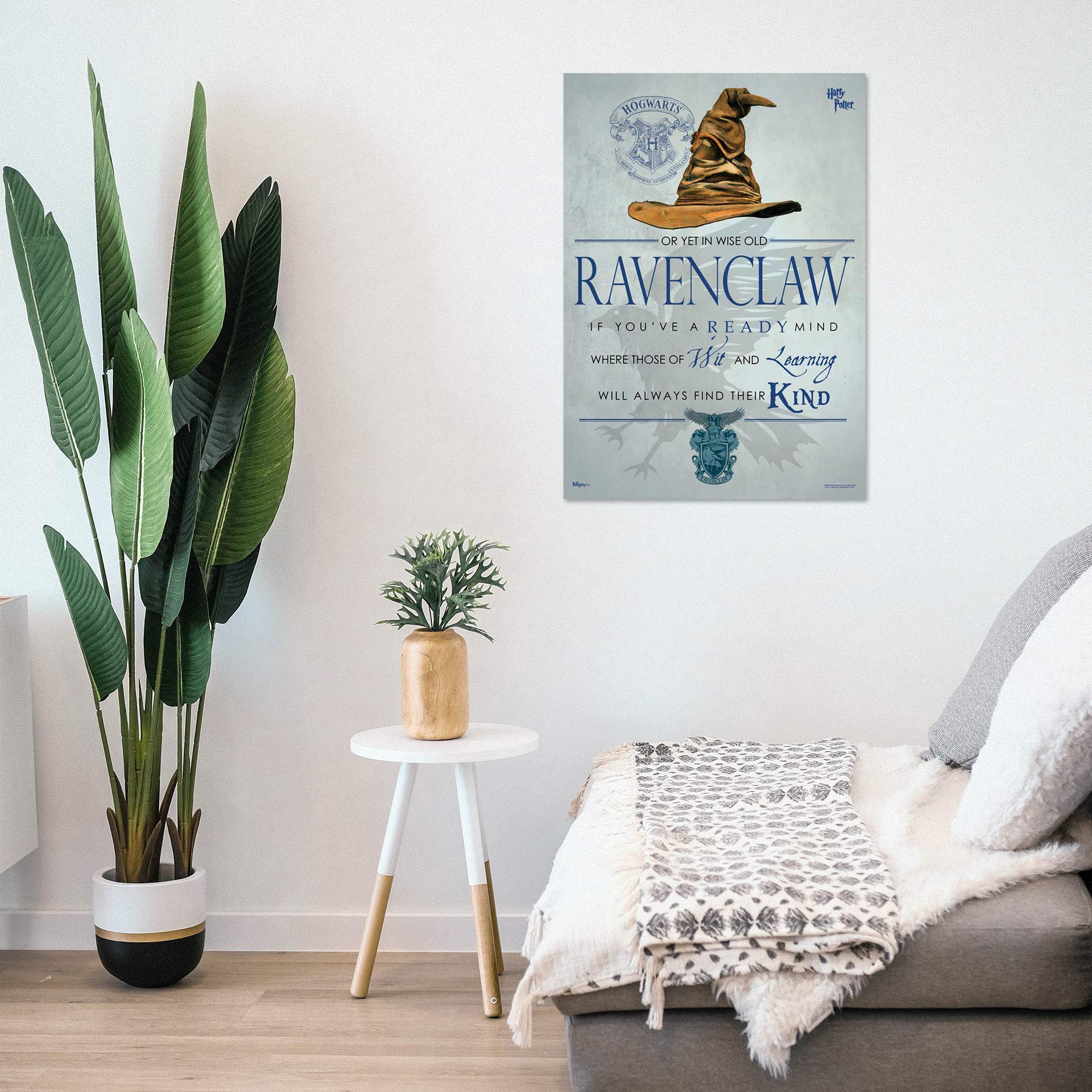 MIGHTYPRINT Wall Art - Harry Potter Ravenclaw Sorting Hat Quote - 17" x 24" Durable Collectible