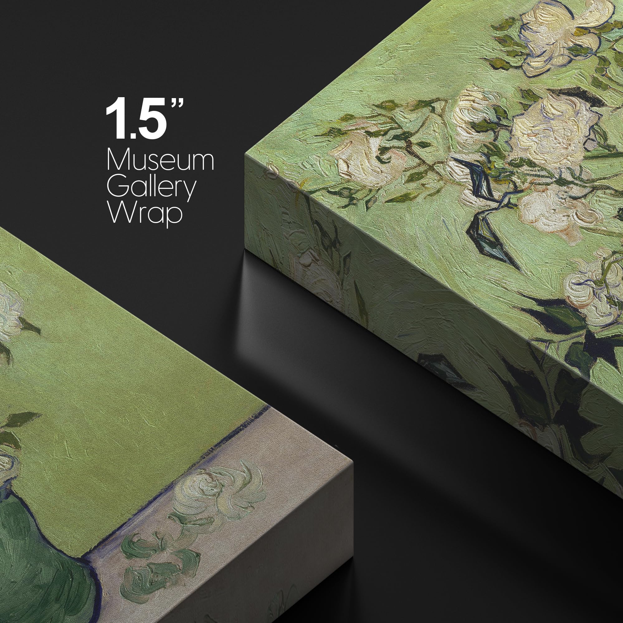 Wall26 Canvas Print Wall Art Irises & Roses By Master Artist Vincent Van Gogh Nature Wilderness Illustrations Fine Art Relax/Cal