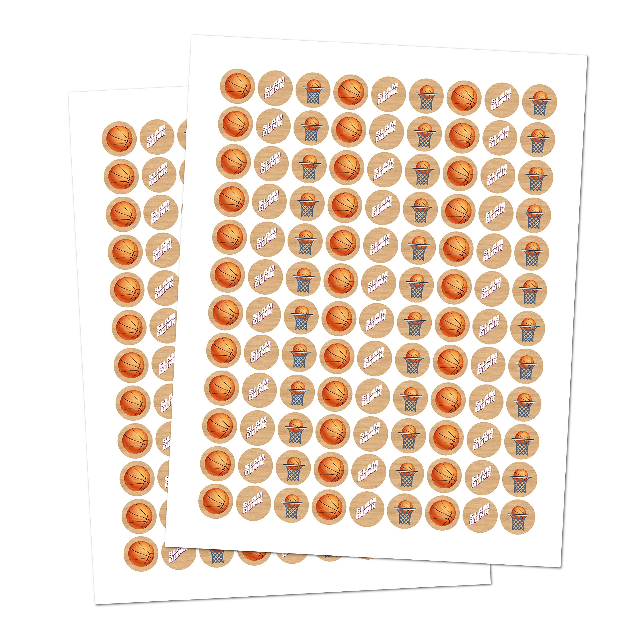 216 Sports Basketball Kisses Stickers, Kisses Stickers For Birthday Party, Baby Shower, Wedding, Graduation, Or Any Family Event