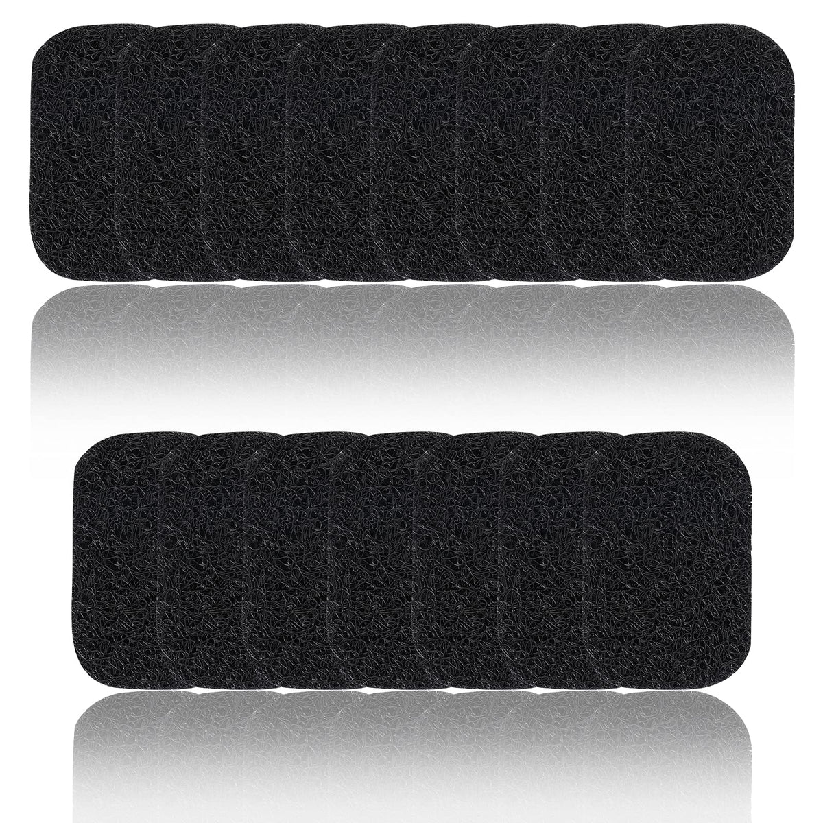 Yanzhan 15 Piece Soap Savers Pads Black Bpa Free Soap Holder For Bar Soap Non-Slip Self Draining Soap Dish Soap Lift For Shower
