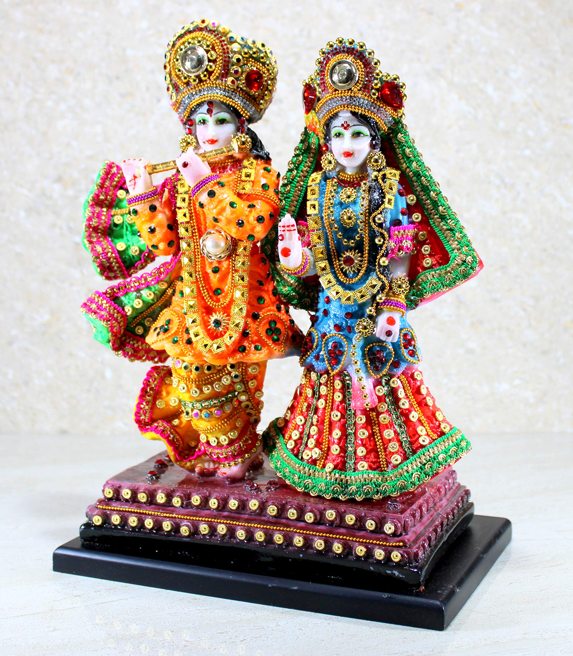 ESPLANADE - Radha Krishna Kishan Murti Idol Statue Sculpture - Resin (Radha Krishna Standing)