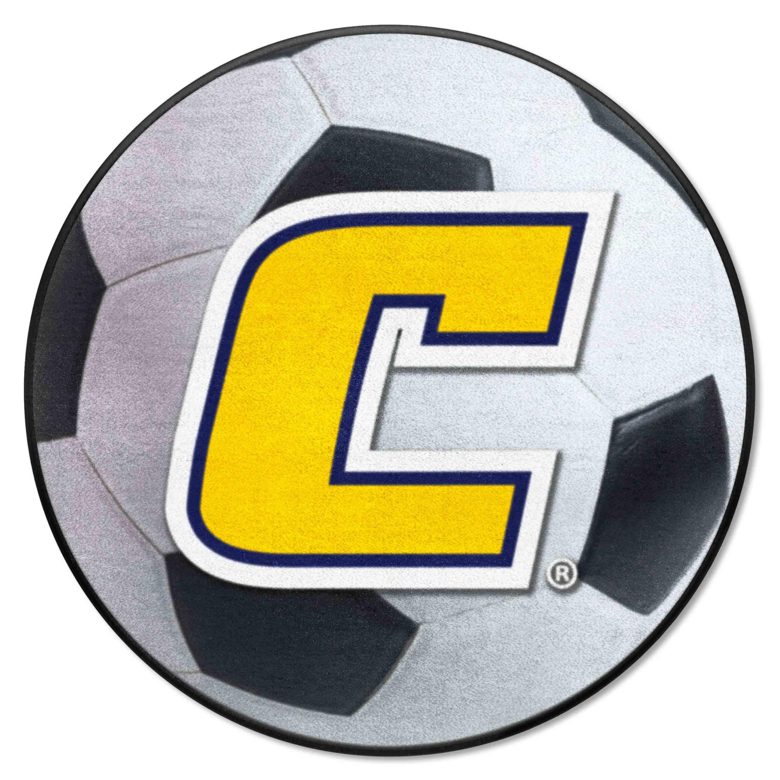 FANMATS 2183 Chattanooga Mocs Soccer Ball Rug - 27in. Diameter