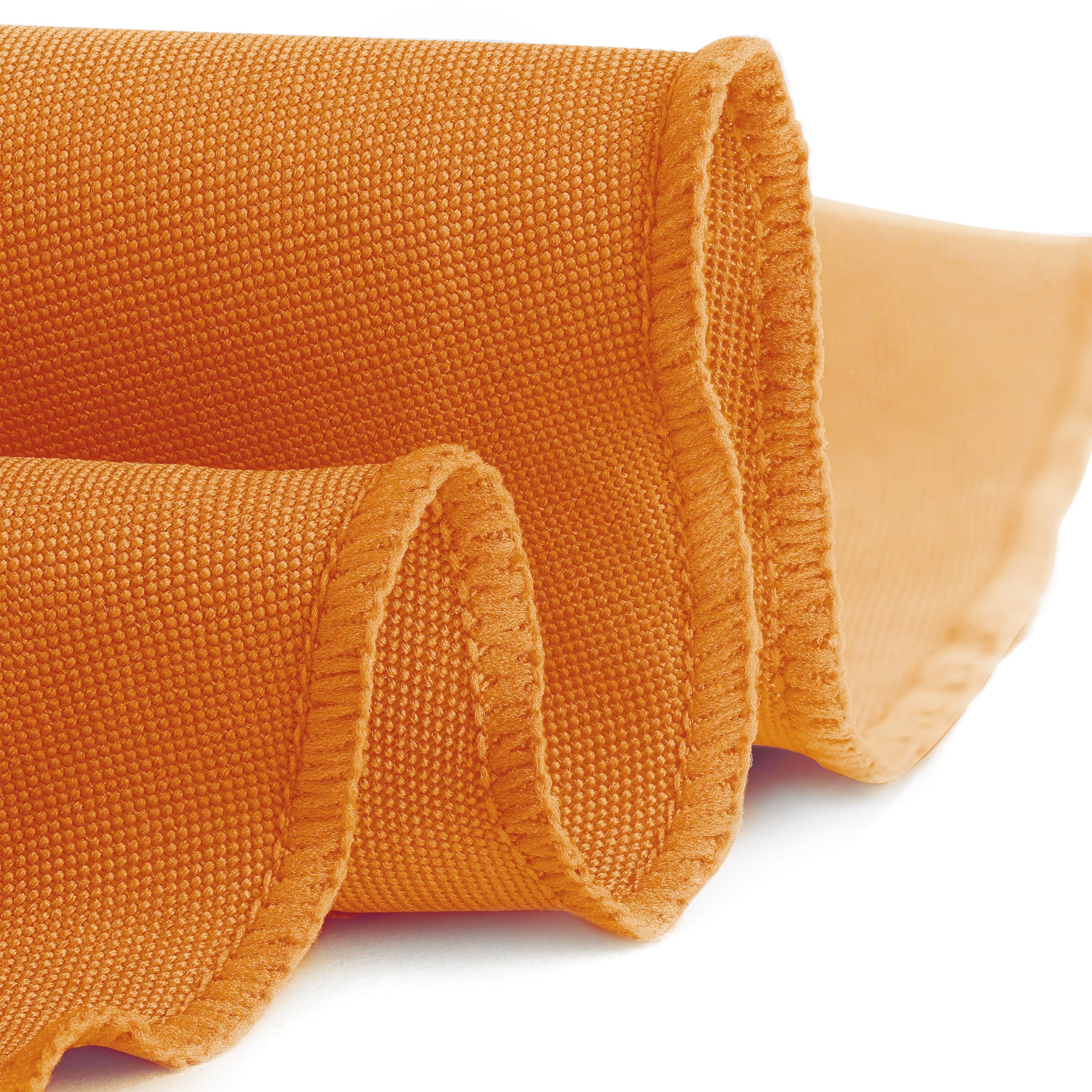 Gee Di Moda Round Tablecloth - 90 Inch Orange Round Table Cloth For 30 To 60 Inch Round Tables - Heavy Duty Washable Fabric - Fo