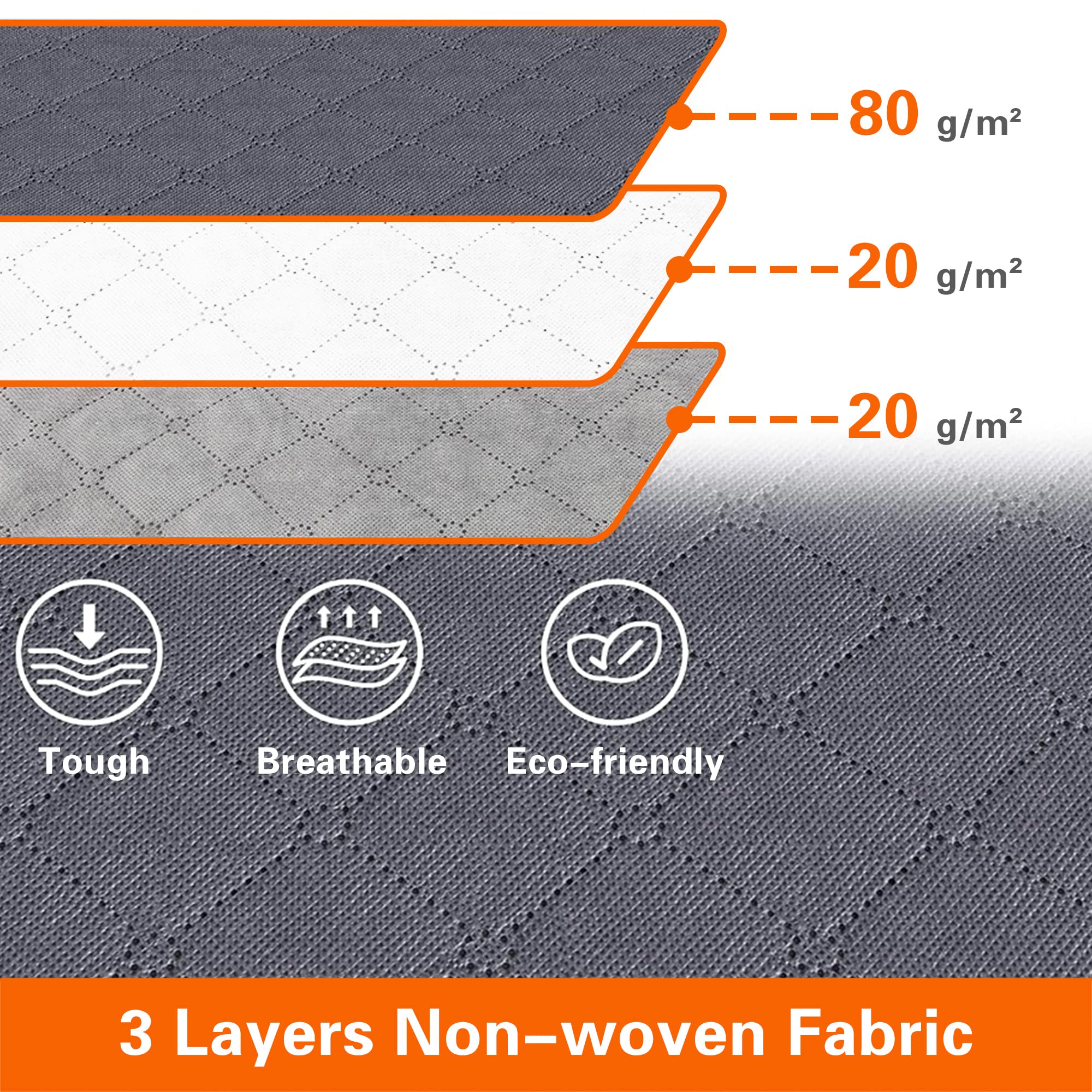 Vieshful 3 Pack Underbed Storage Bags 75L Foldable Clothes Bag Large Capacity Storage Containers with Clear Window Reinforced Ha