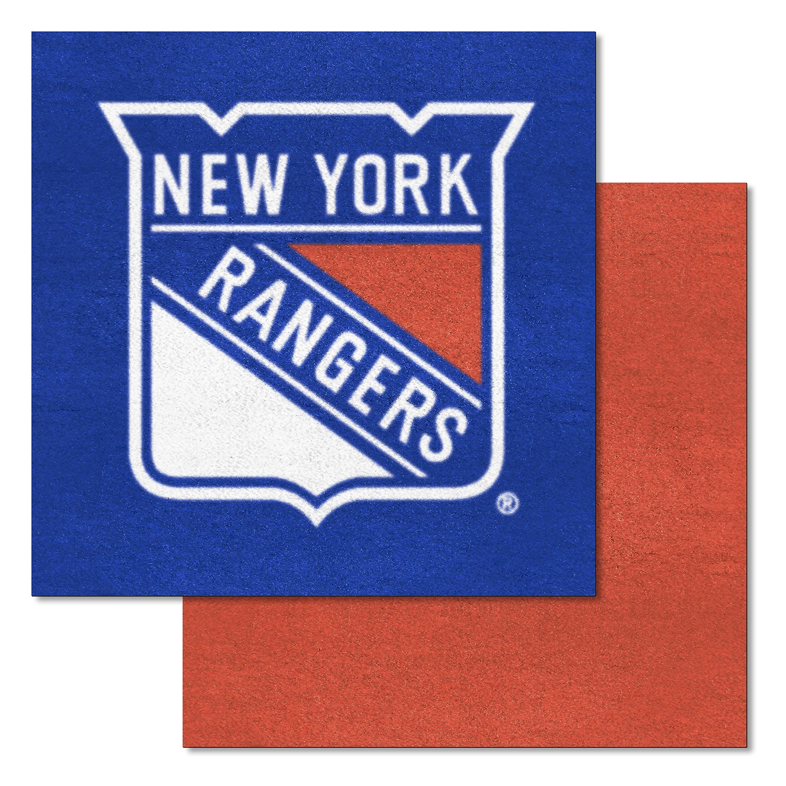 NHL Team Carpet Tiles Size: Square 16 x 16, Team: New York Rangers
