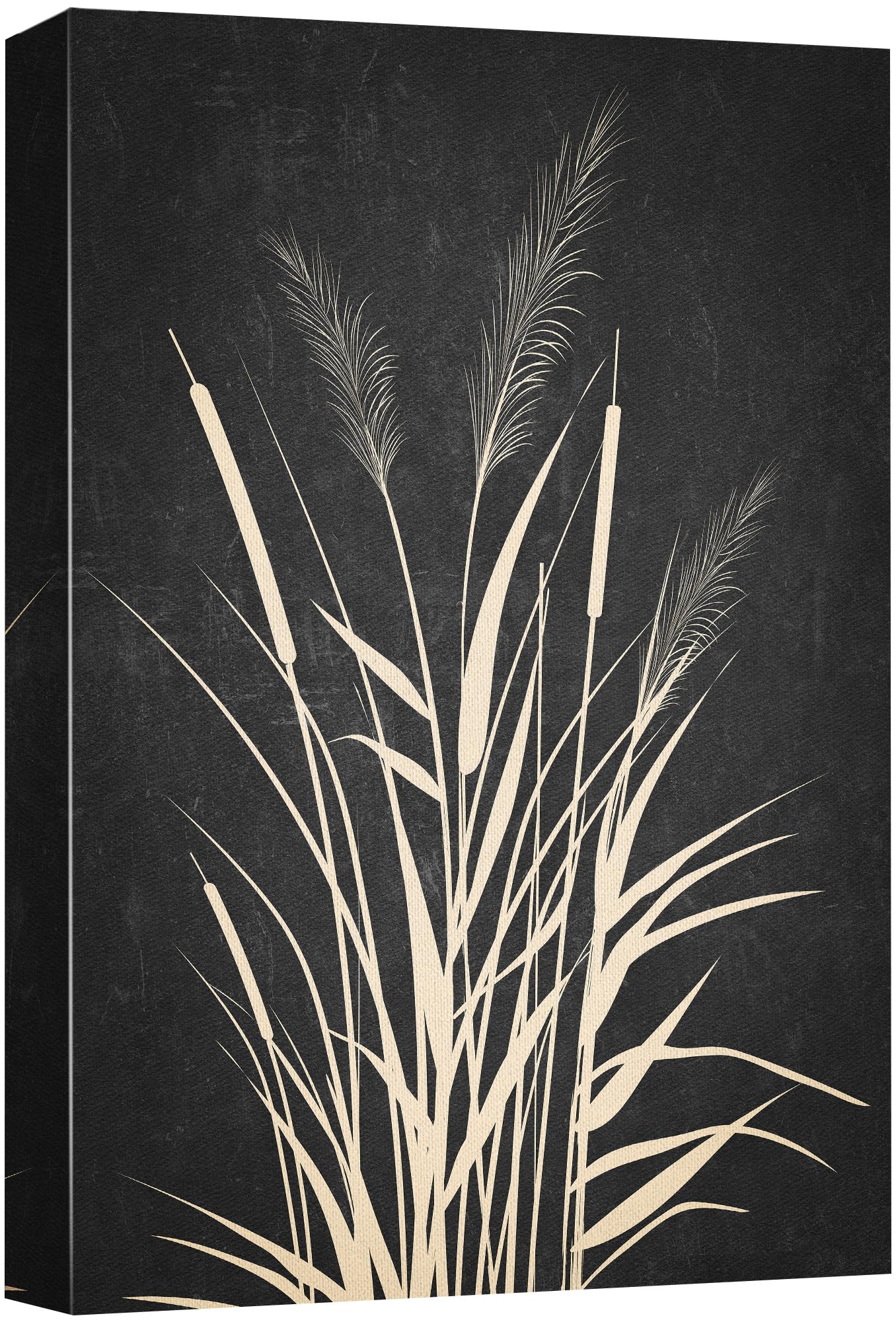 Wall26 Canvas Print Wall Art Duotone Country Farm Wheat Field Plants Nature Wilderness Digital Art Modern Art Rustic Relax/Calm