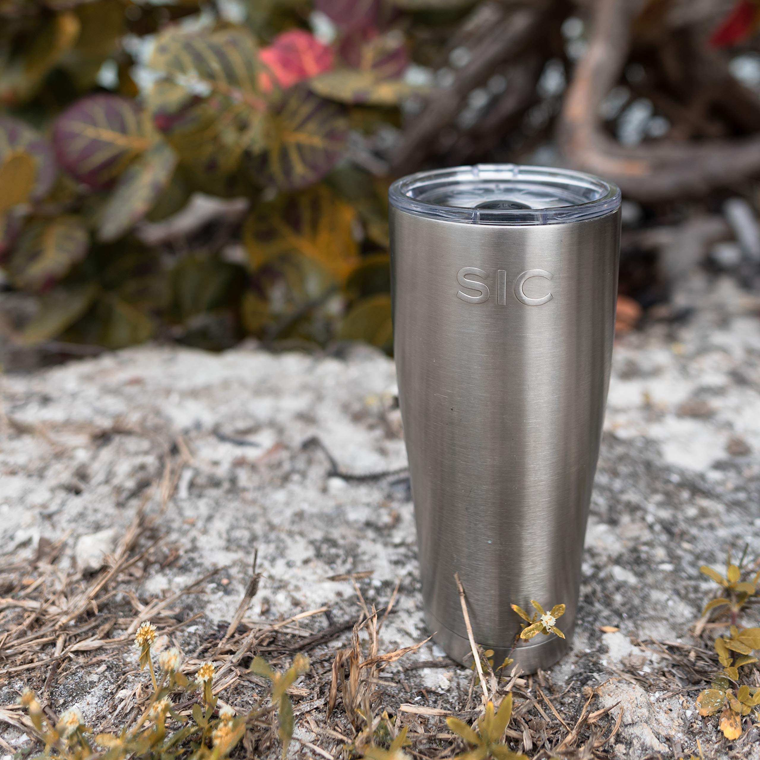 Seriously Ice Cold Sic 30Oz Insulated Travel Tumbler Mug, Premium Double Wall Stainless Steel, Leak Proof Bpa Free Lid (Stainles