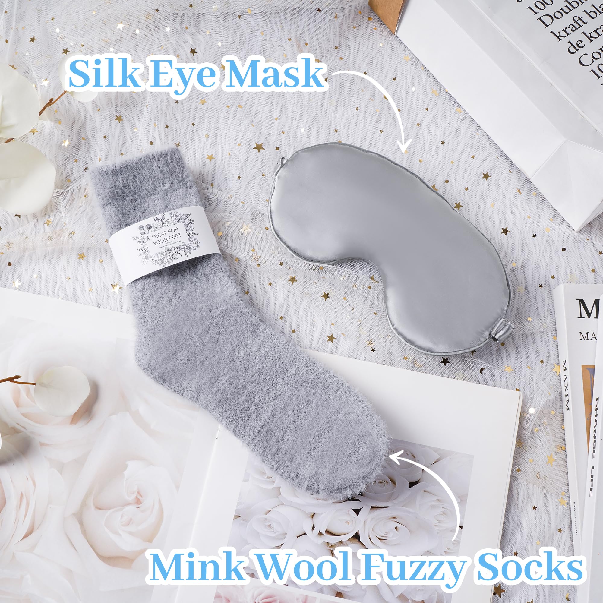 WECURATED Get Well Soon Gift Basket - Thoughtful Self Care Package for Women, OS, Grey, Model WC2024
