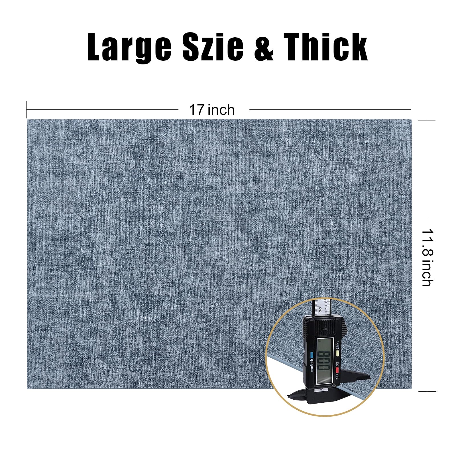 Homaxy Faux Leather Heat Resistant Placemats For Dining Table Set Of 4, Waterproof Wipeable Washable Pu Table Mats, Easy To Clea