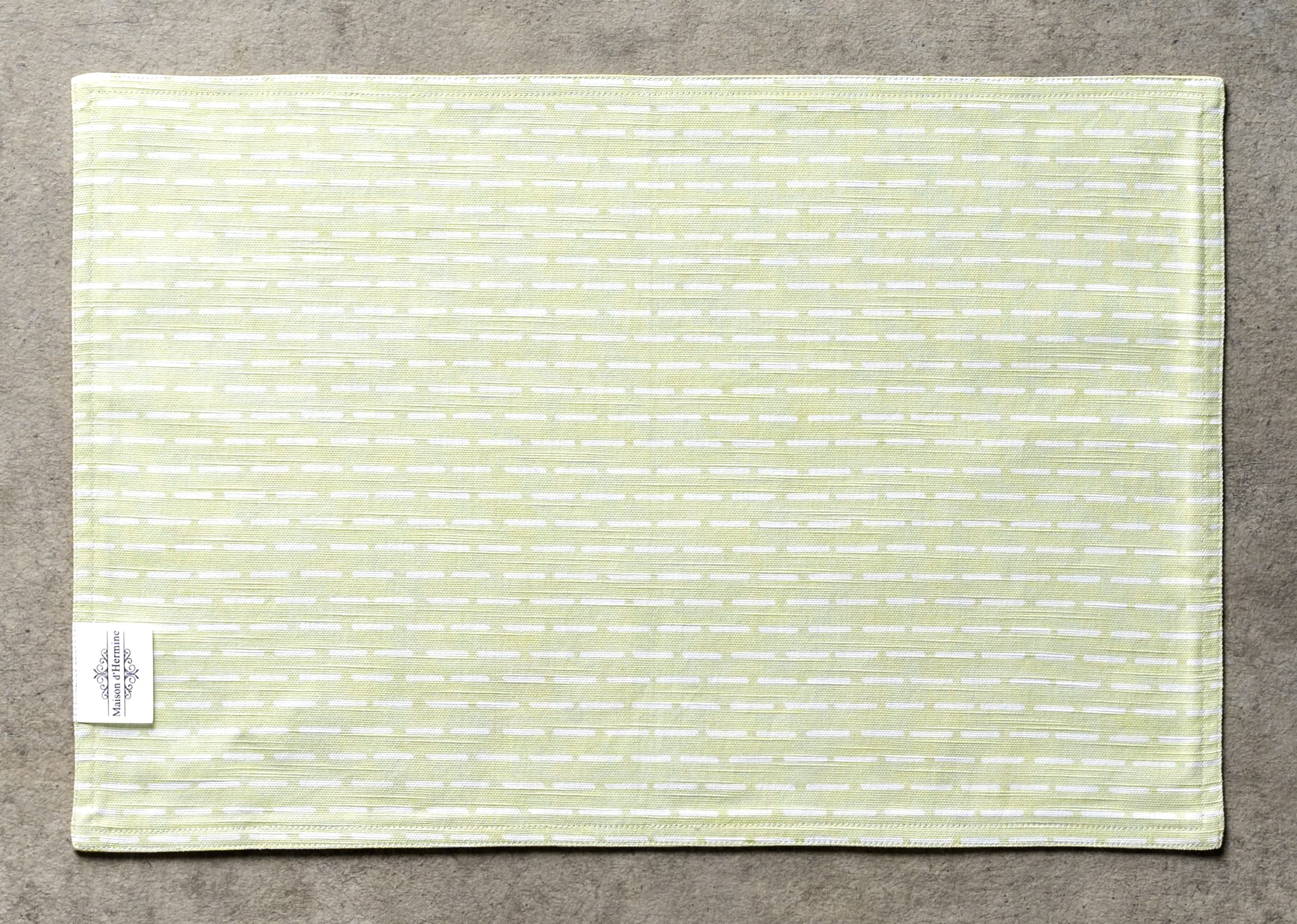 Maison D' Hermine Placemats 100% Cotton Decorative Cloth Place Mat Washable Dinner Placemat, Holiday, Dinner, Baby Shower & Dini