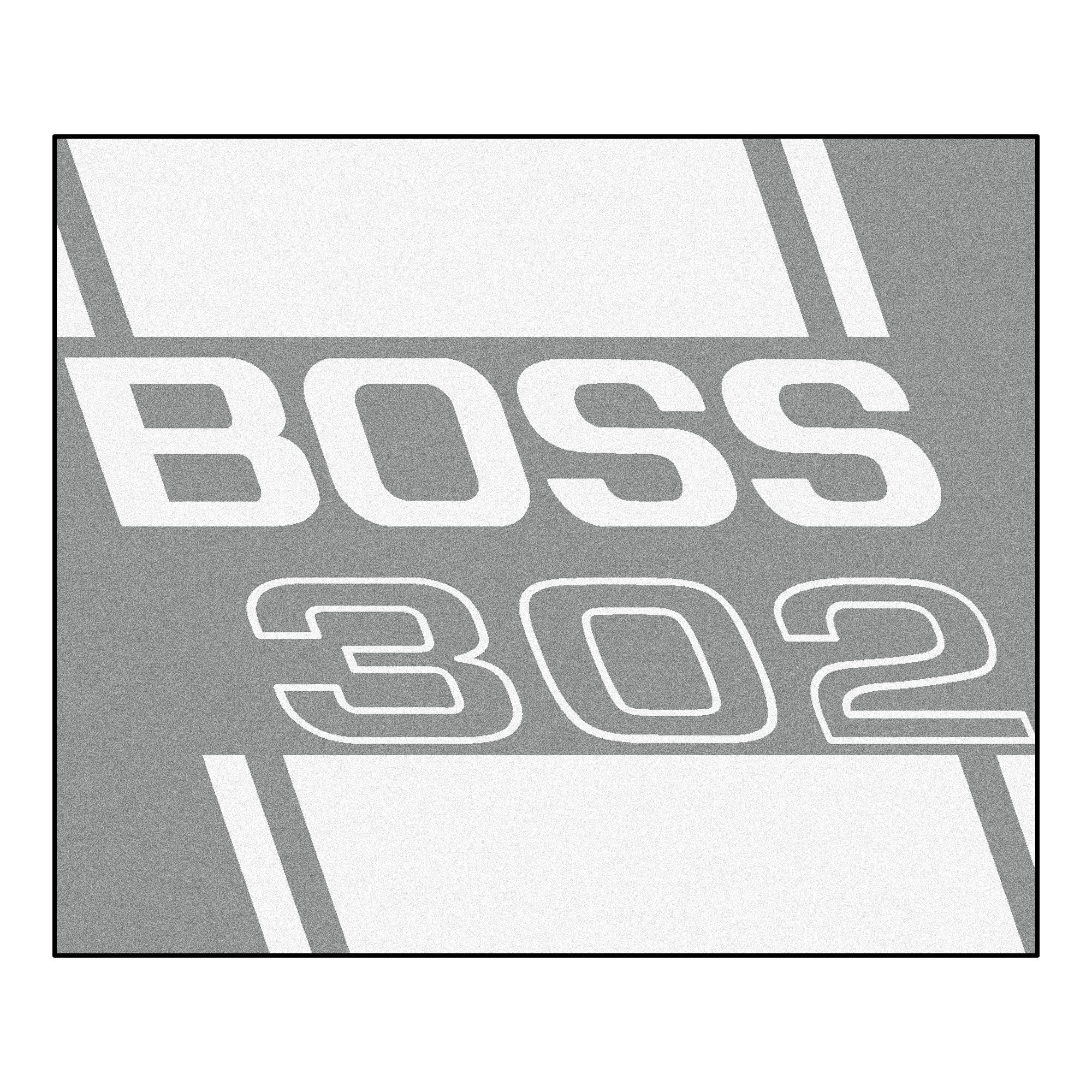 FANMATS 16268 Boss 302 Tailgater Rug - Gray