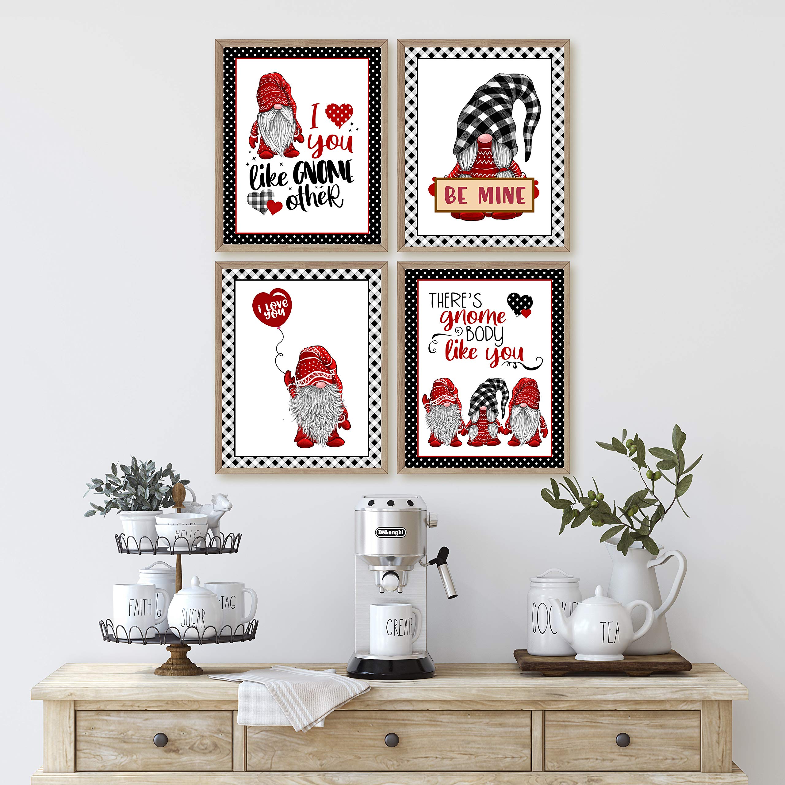 Valentine'S Day Art Print Wall Art Sets (Gnome Set)