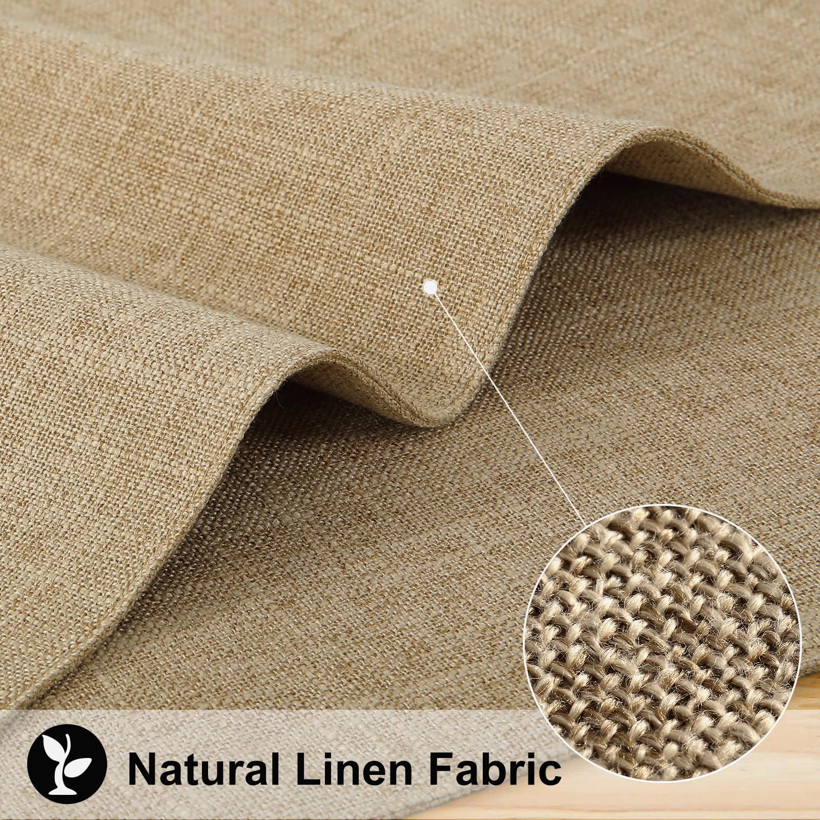 Homing Flaxen Cloth Placemats Set Of 6 - Cotton Linen Blend Washable Dining Table Mats For Indoors & Outdoors, Easy To Clean, 13